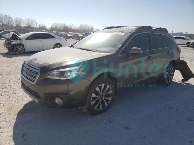subaru outback 2017 4s4bsenc5h3344898