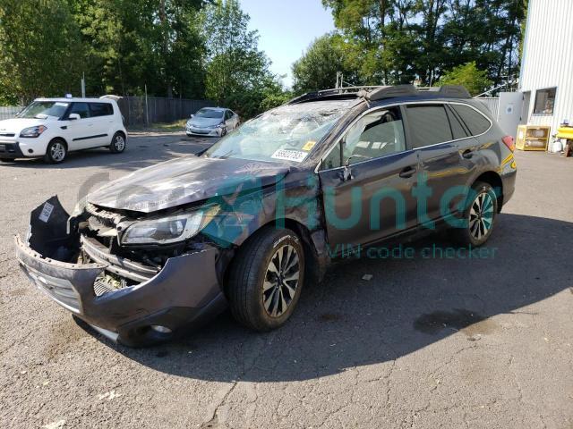 subaru outback 2016 4s4bsenc6g3301671