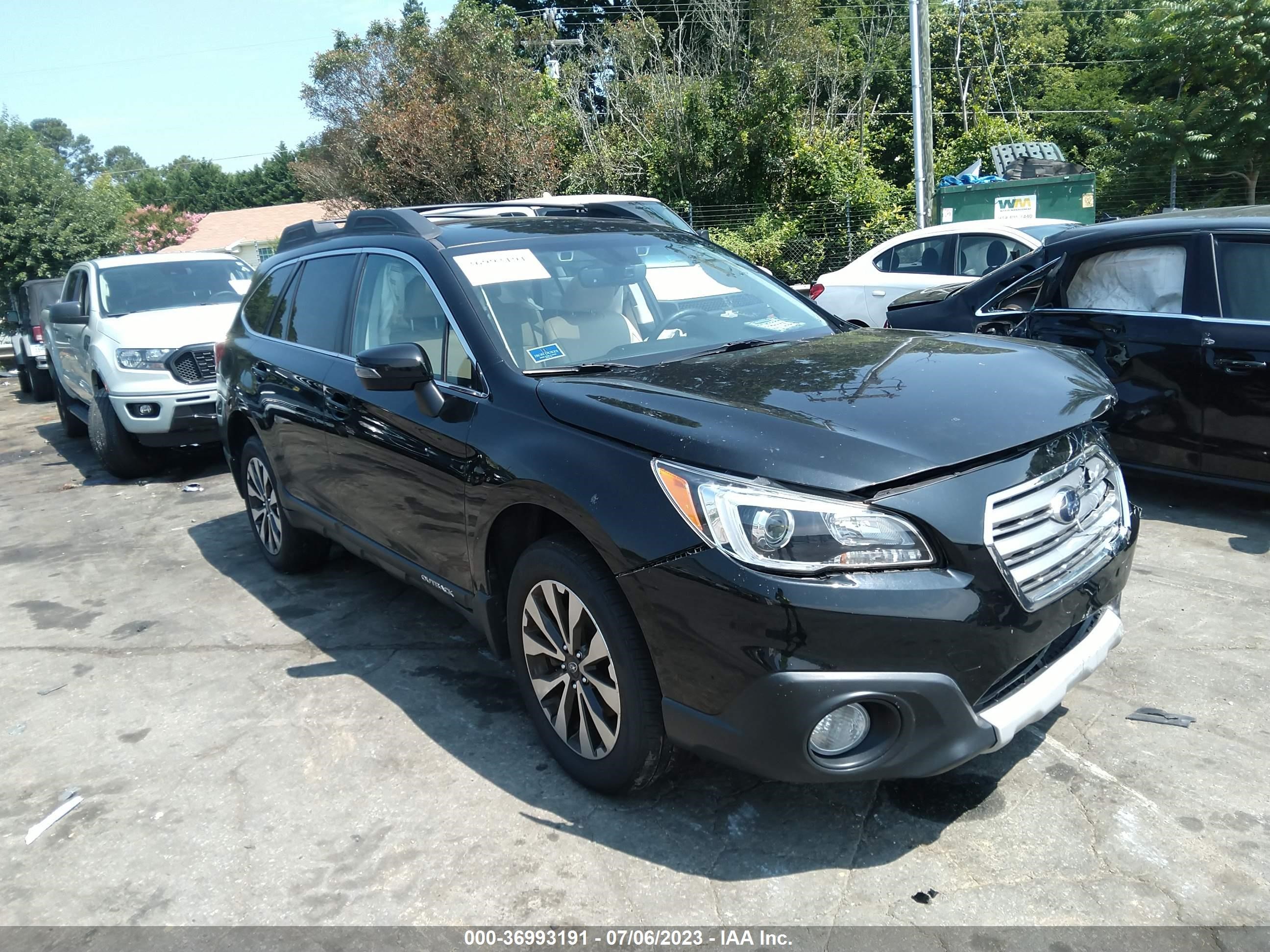 subaru outback 2017 4s4bsenc7h3228313