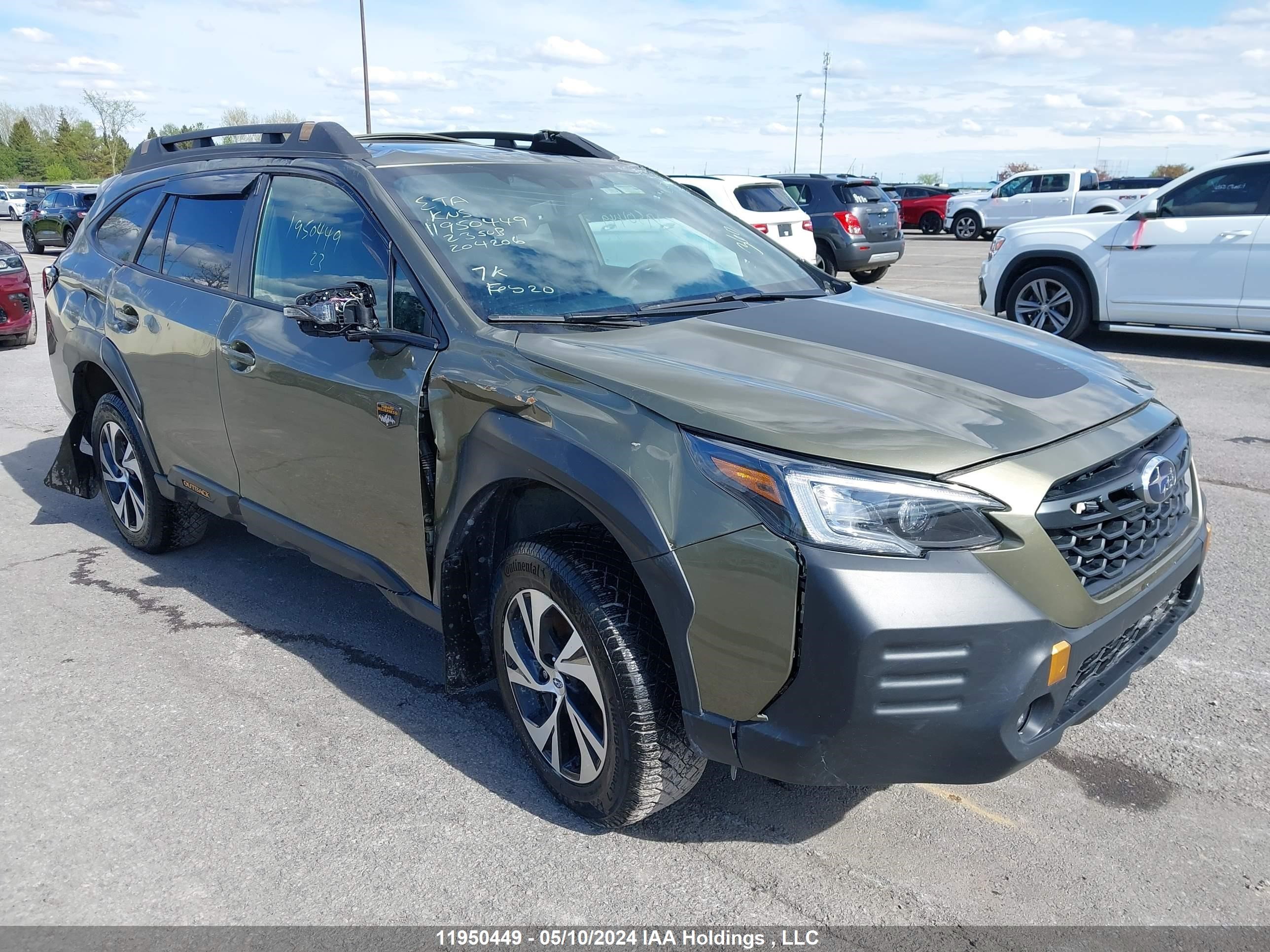 subaru outback 2023 4s4bthtd6p3204206