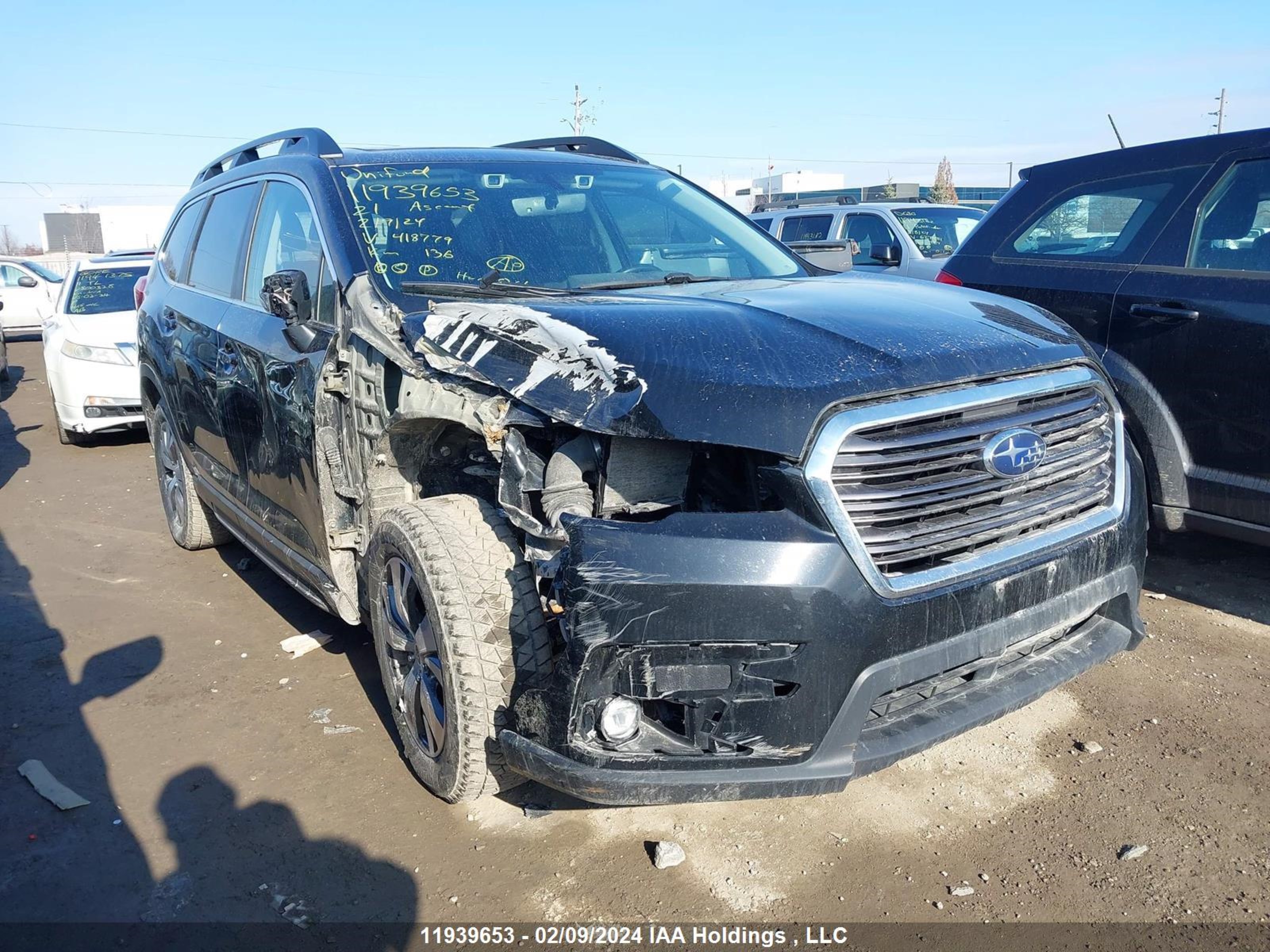 subaru ascent 2021 4s4wmagd0m3418779