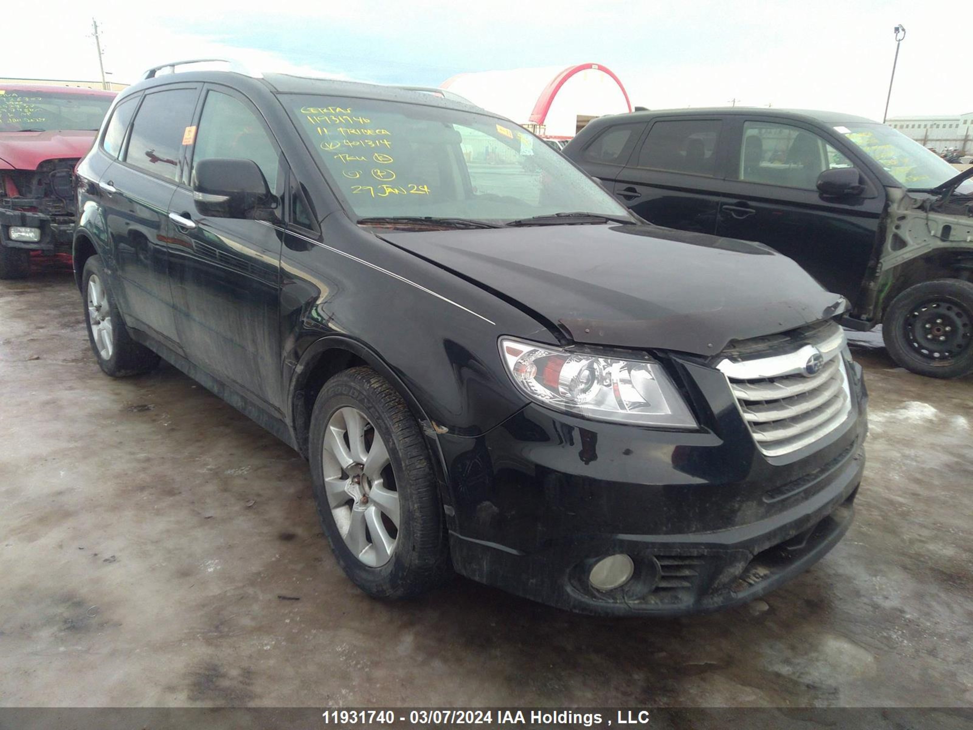 subaru tribeca 2011 4s4wx9jd6b4401314