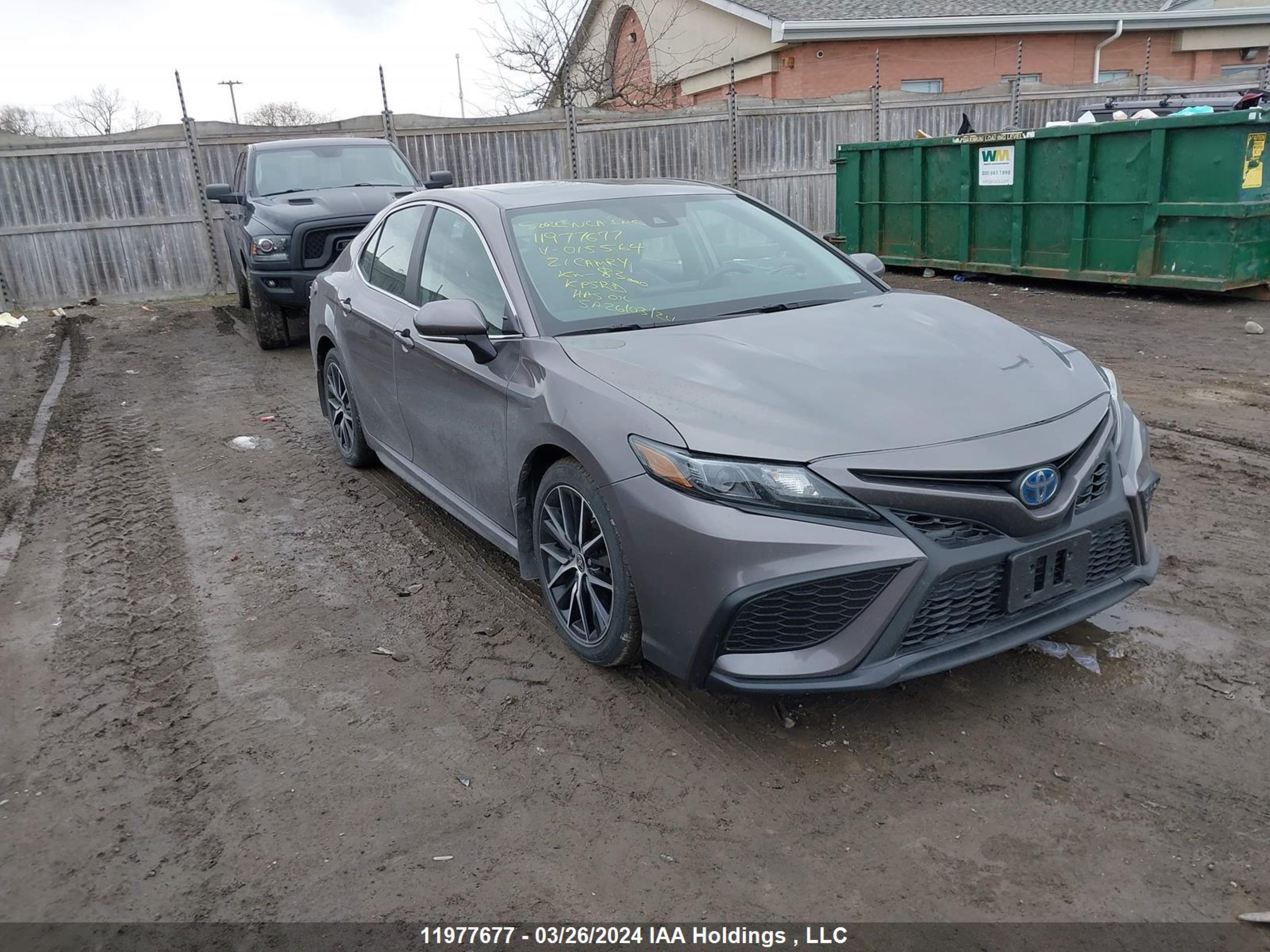 toyota camry 2021 4t1b21hk8mu015564