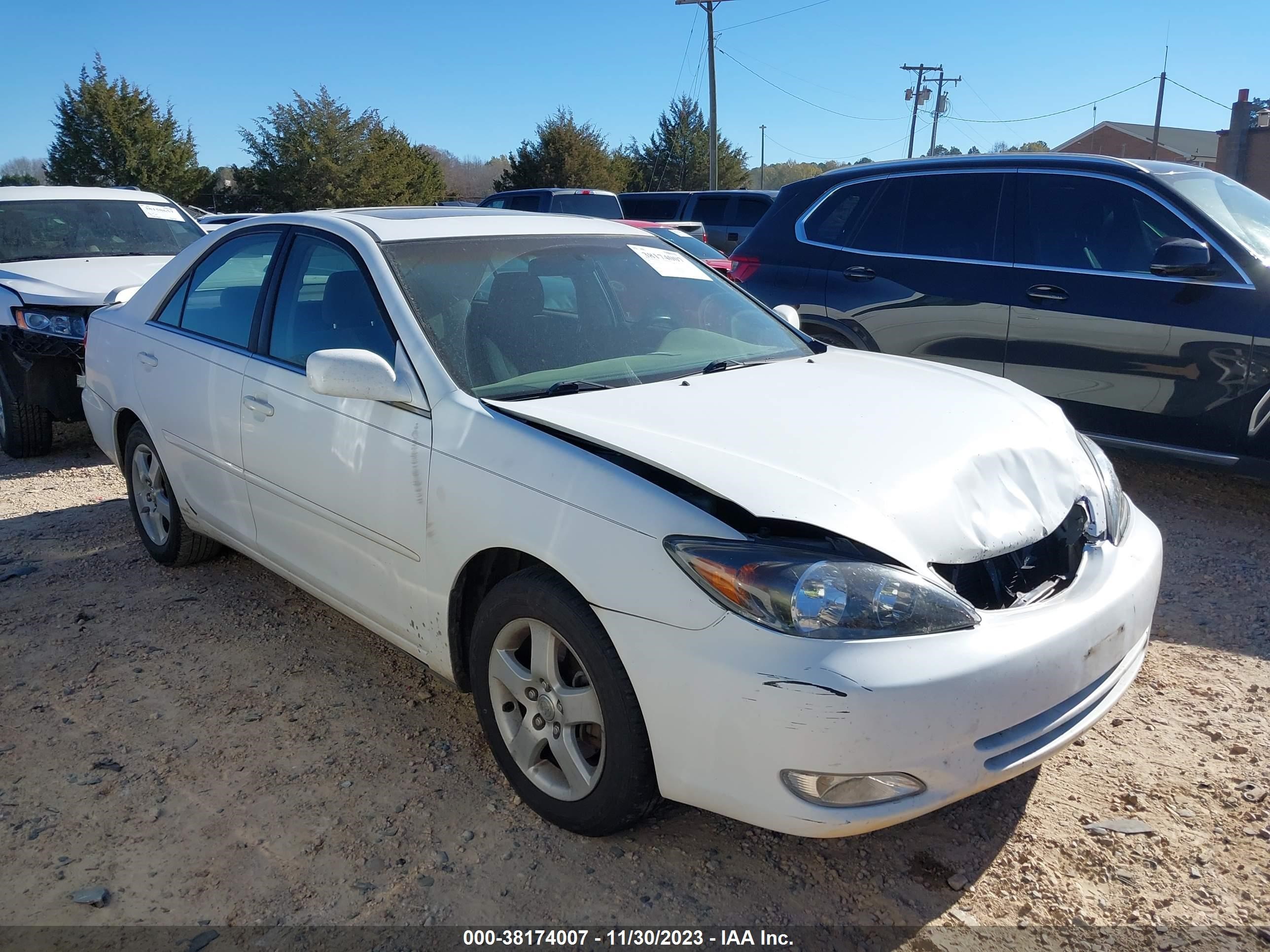 toyota camry 2004 4t1ba32k84u500620