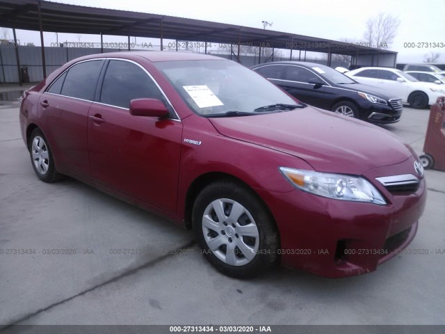 toyota camry hybrid 2010 4t1bb3ekxau124443