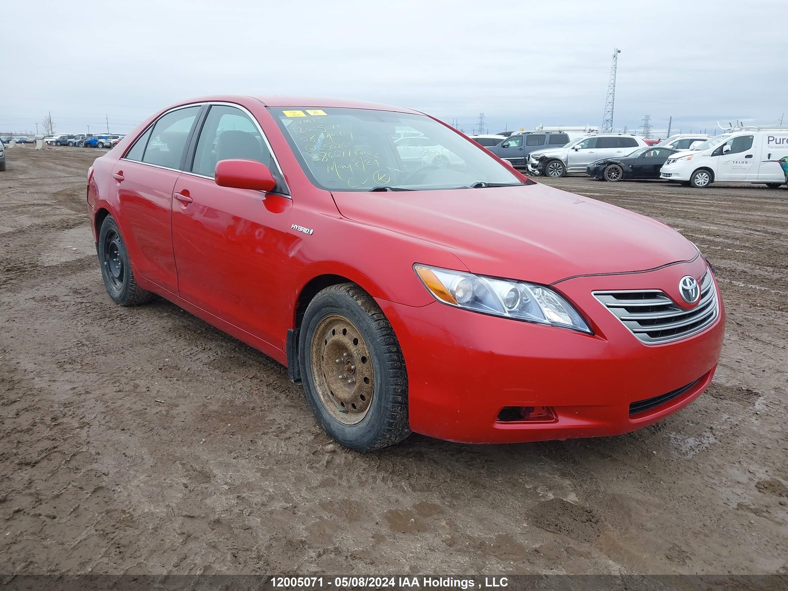 toyota camry 2008 4t1bb46k58u050265