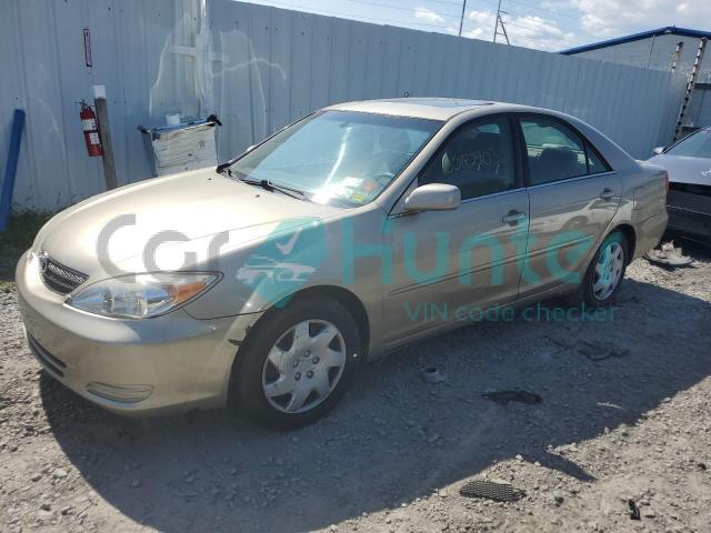 toyota camry le 2002 4t1be30k22u597382