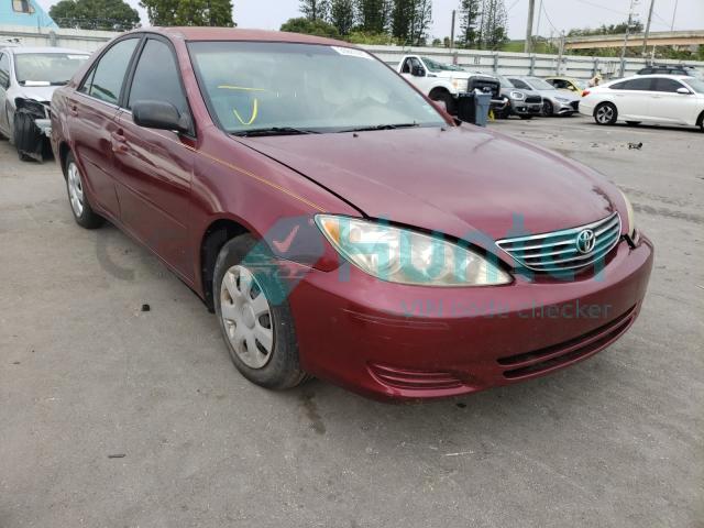 toyota camry le 2005 4t1be30k35u023104