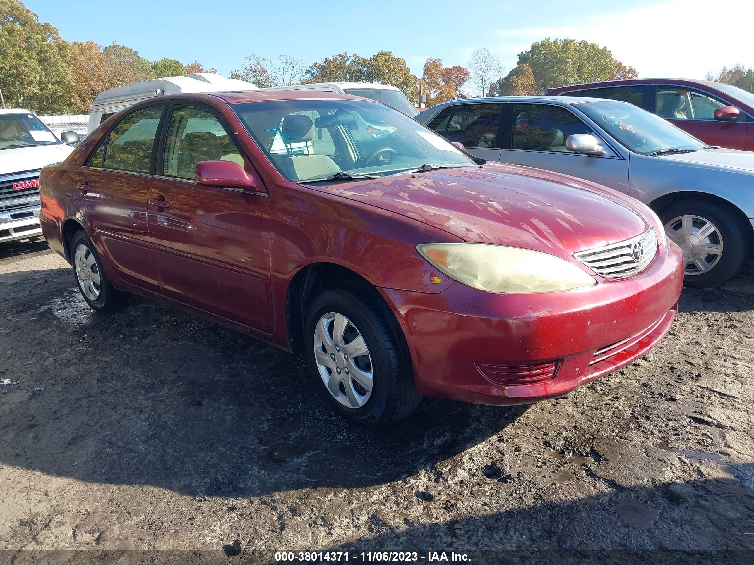 toyota camry 2005 4t1be30k35u062212