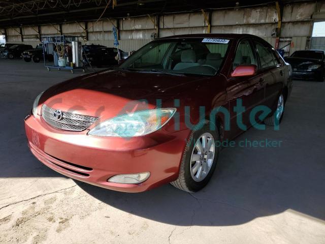 toyota camry le 2003 4t1be30k43u227326
