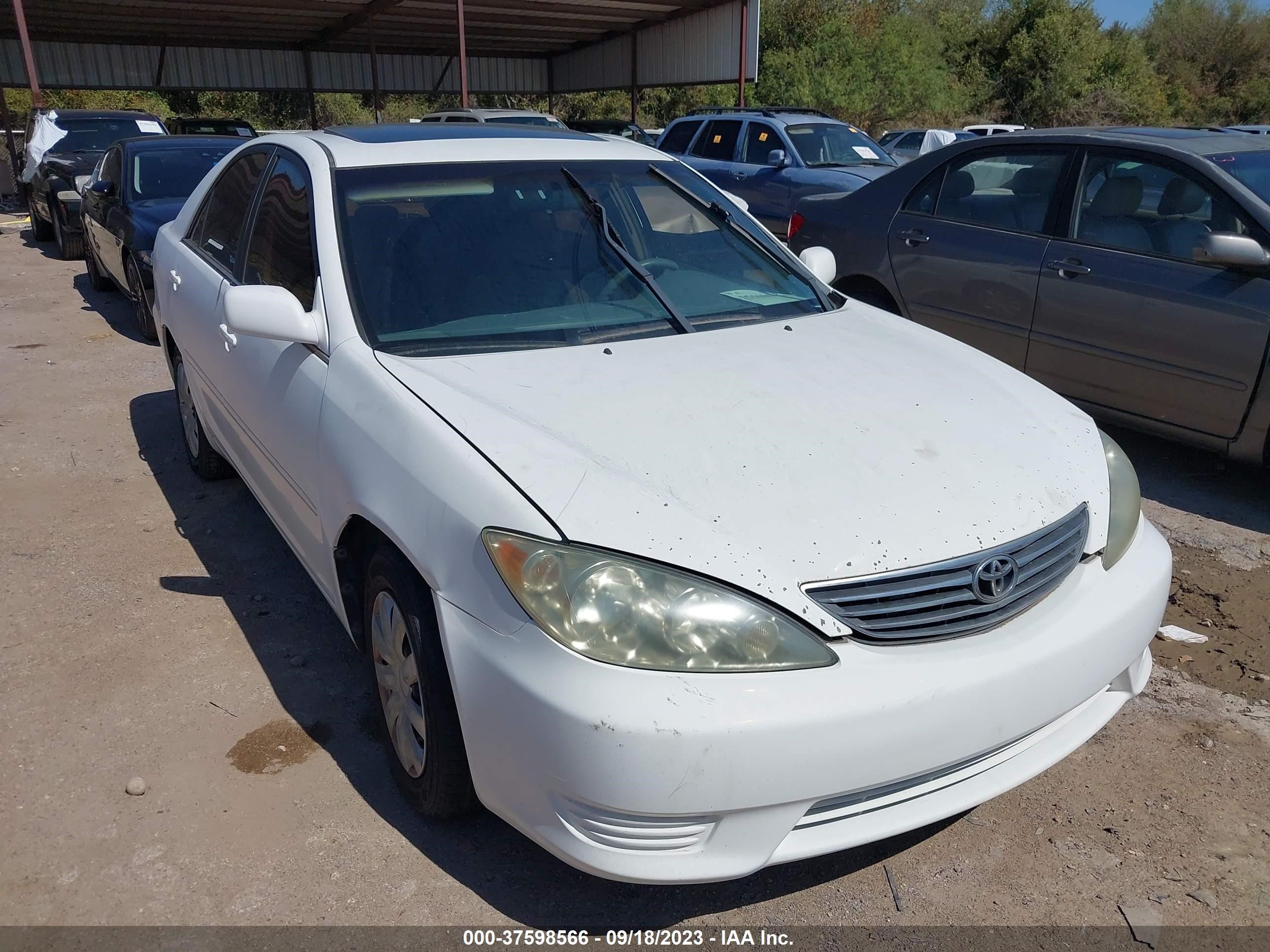 toyota camry 2005 4t1be30k45u004917