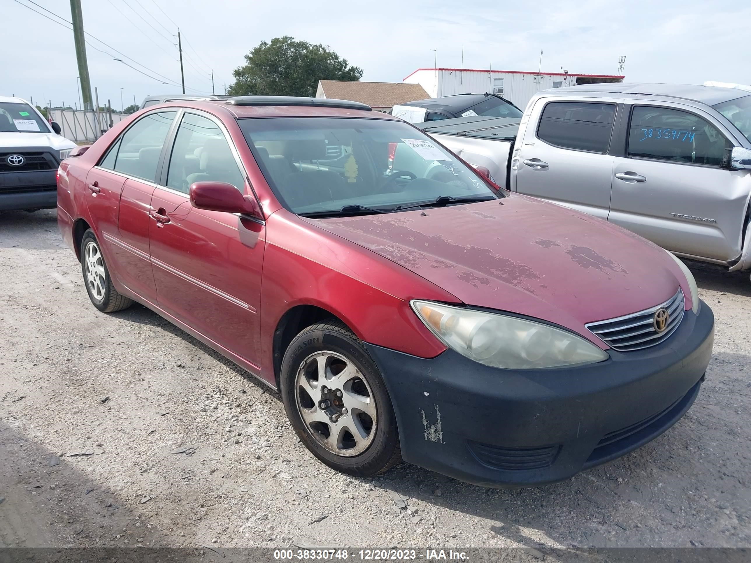 toyota camry 2006 4t1be30k66u111906