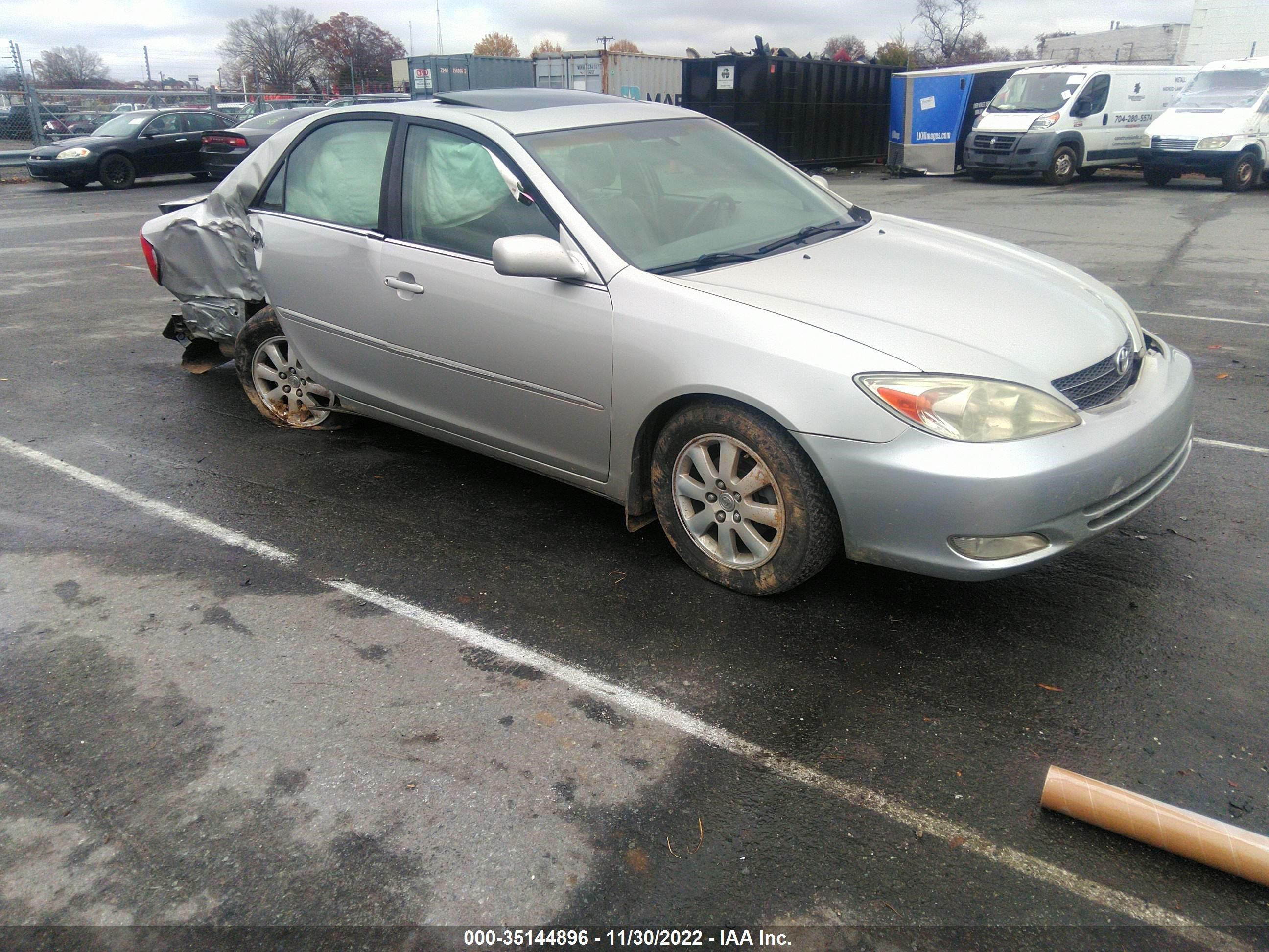 toyota camry 2004 4t1be30k94u895673