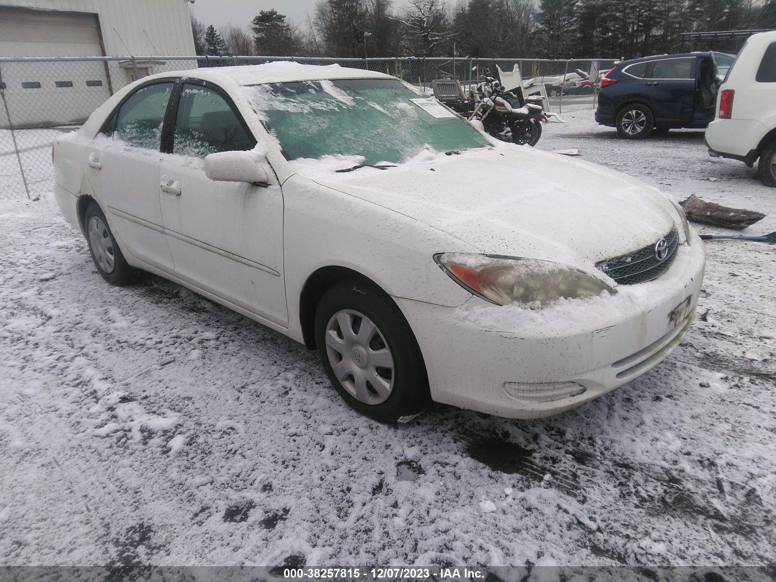 toyota camry 2002 4t1be32k02u031492