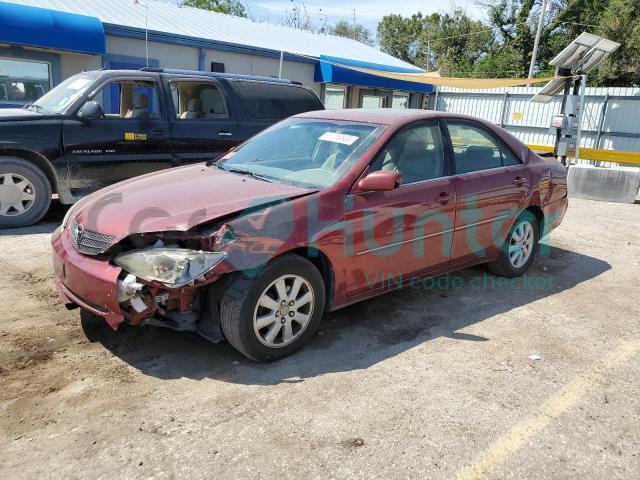 toyota camry le 2002 4t1be32k02u106465