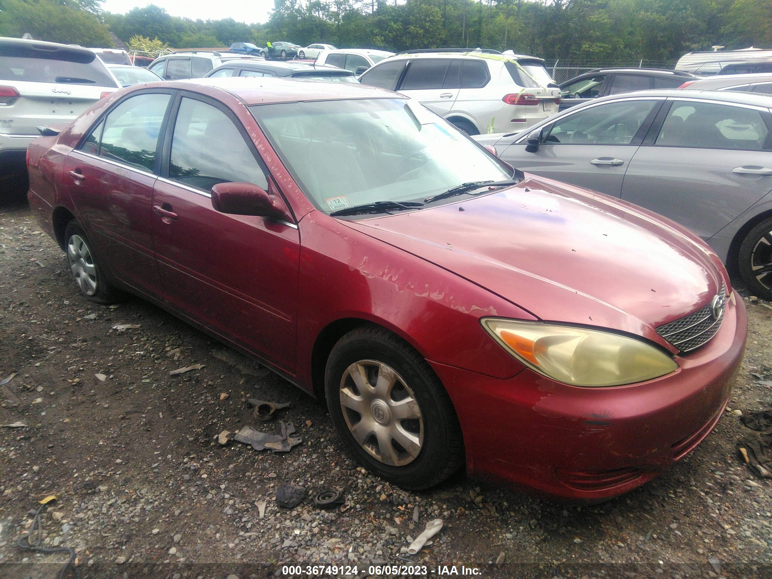 toyota camry 2003 4t1be32k03u245416