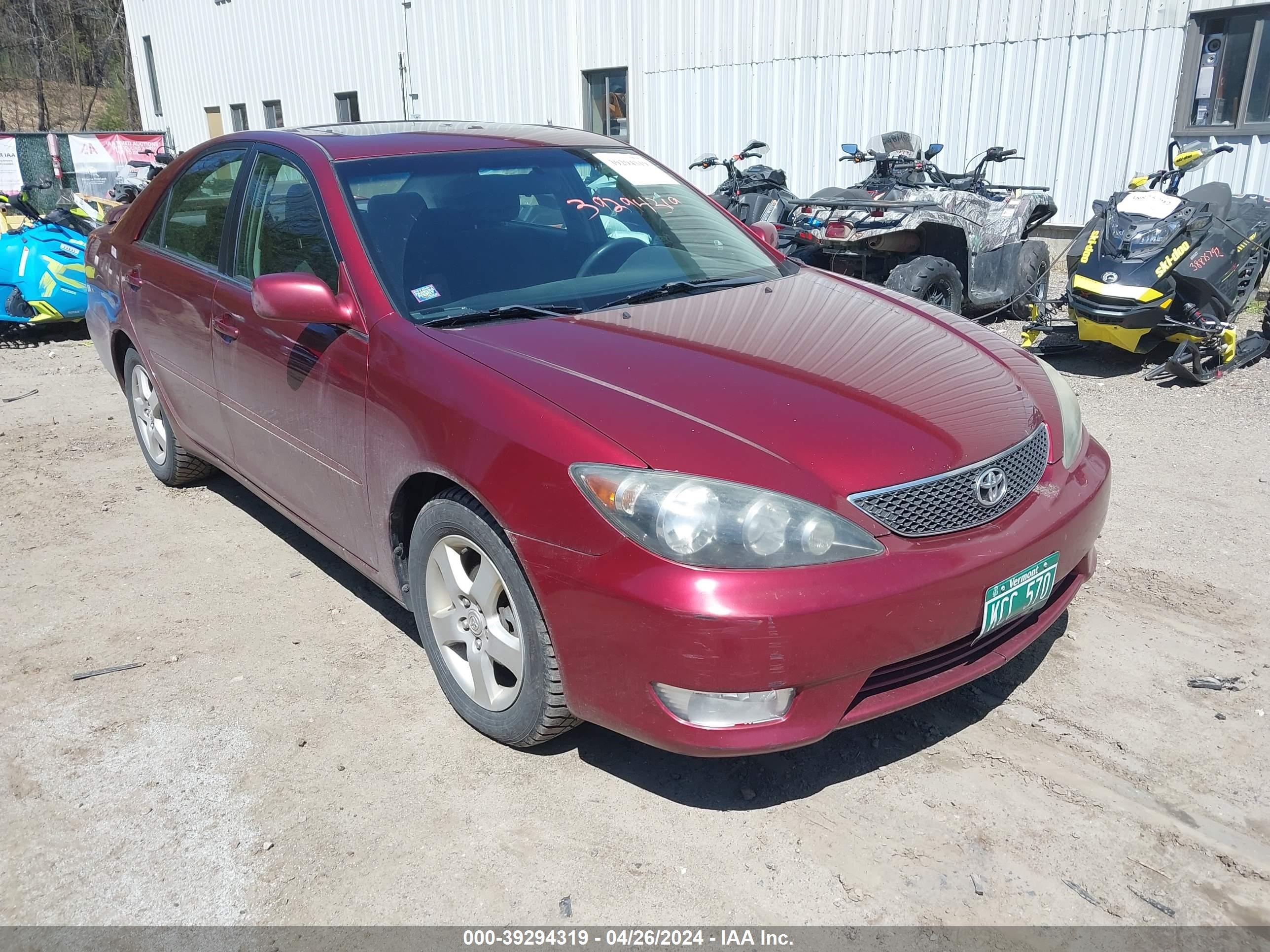 toyota camry 2005 4t1be32k15u066806