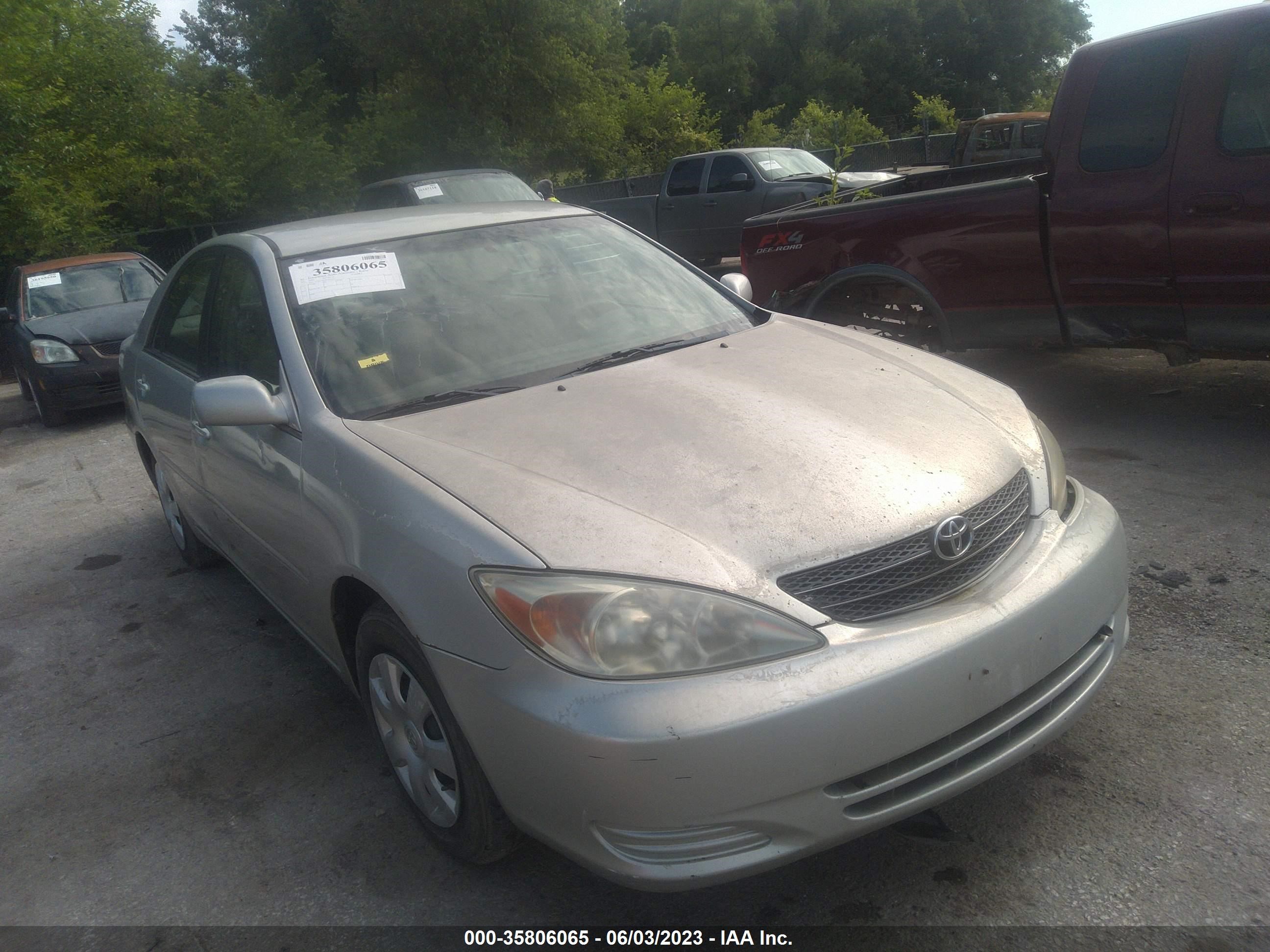 toyota camry 2002 4t1be32k22u032417