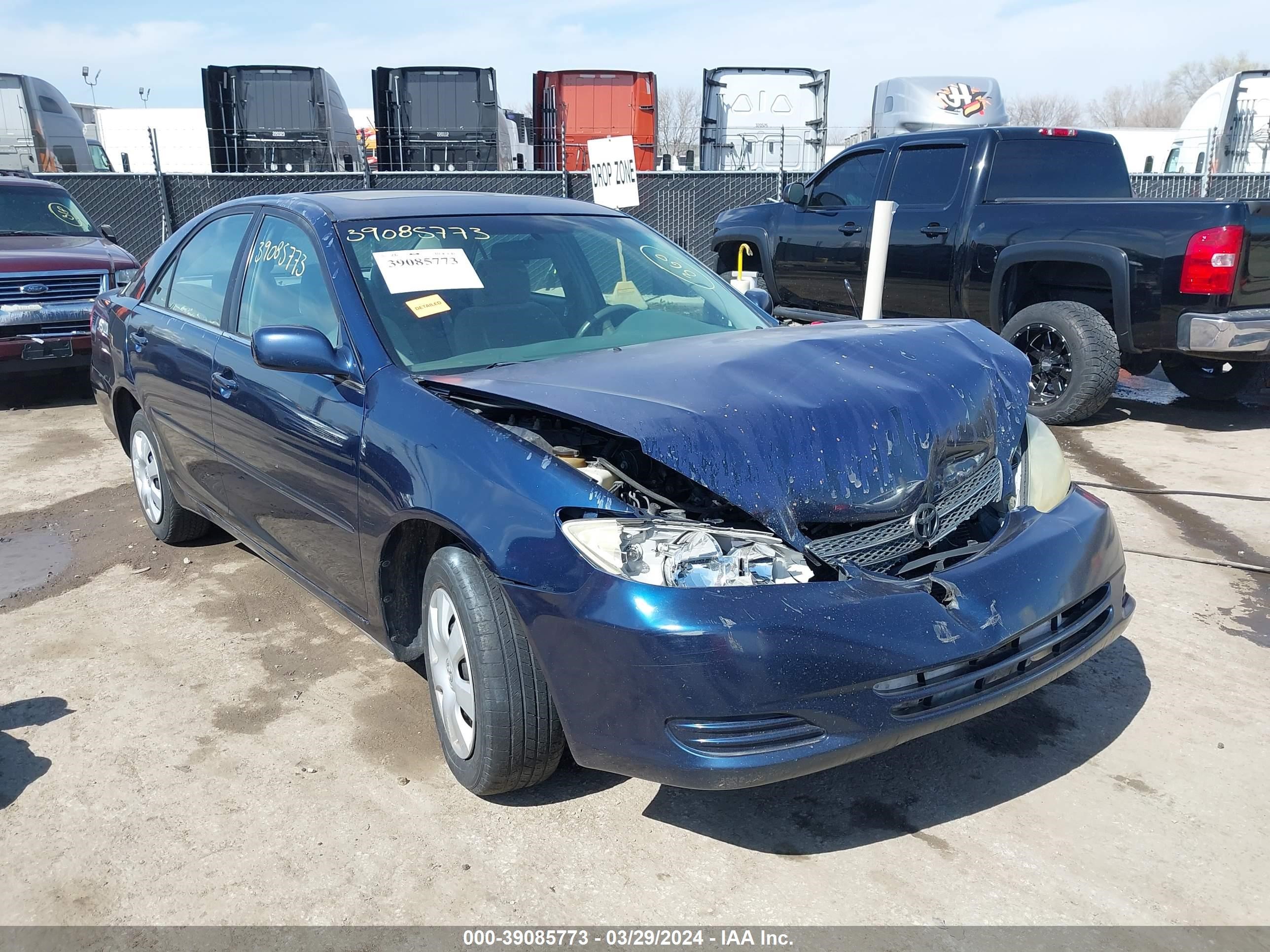 toyota camry 2002 4t1be32k22u523781