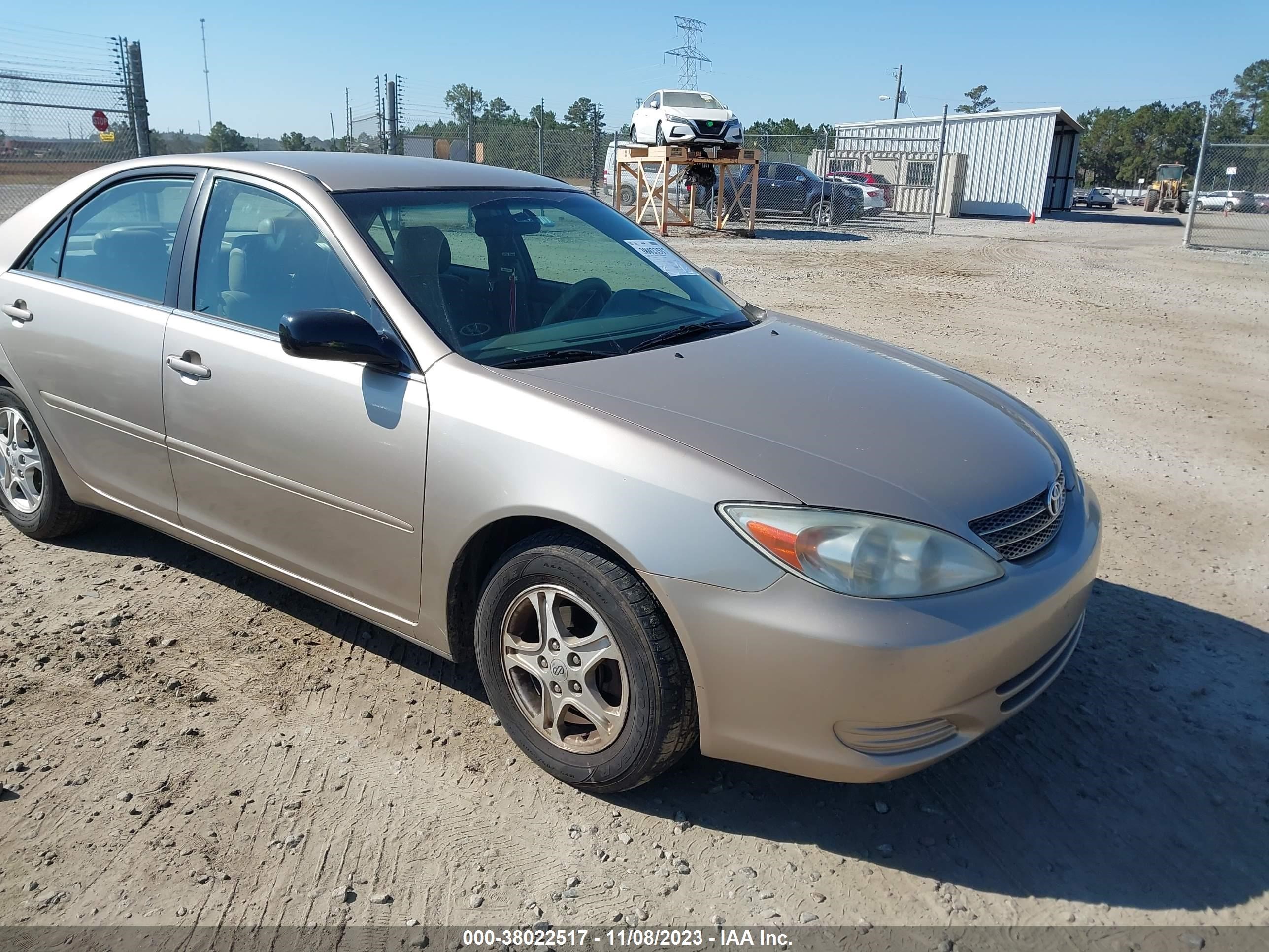 toyota camry 2002 4t1be32k32u005419