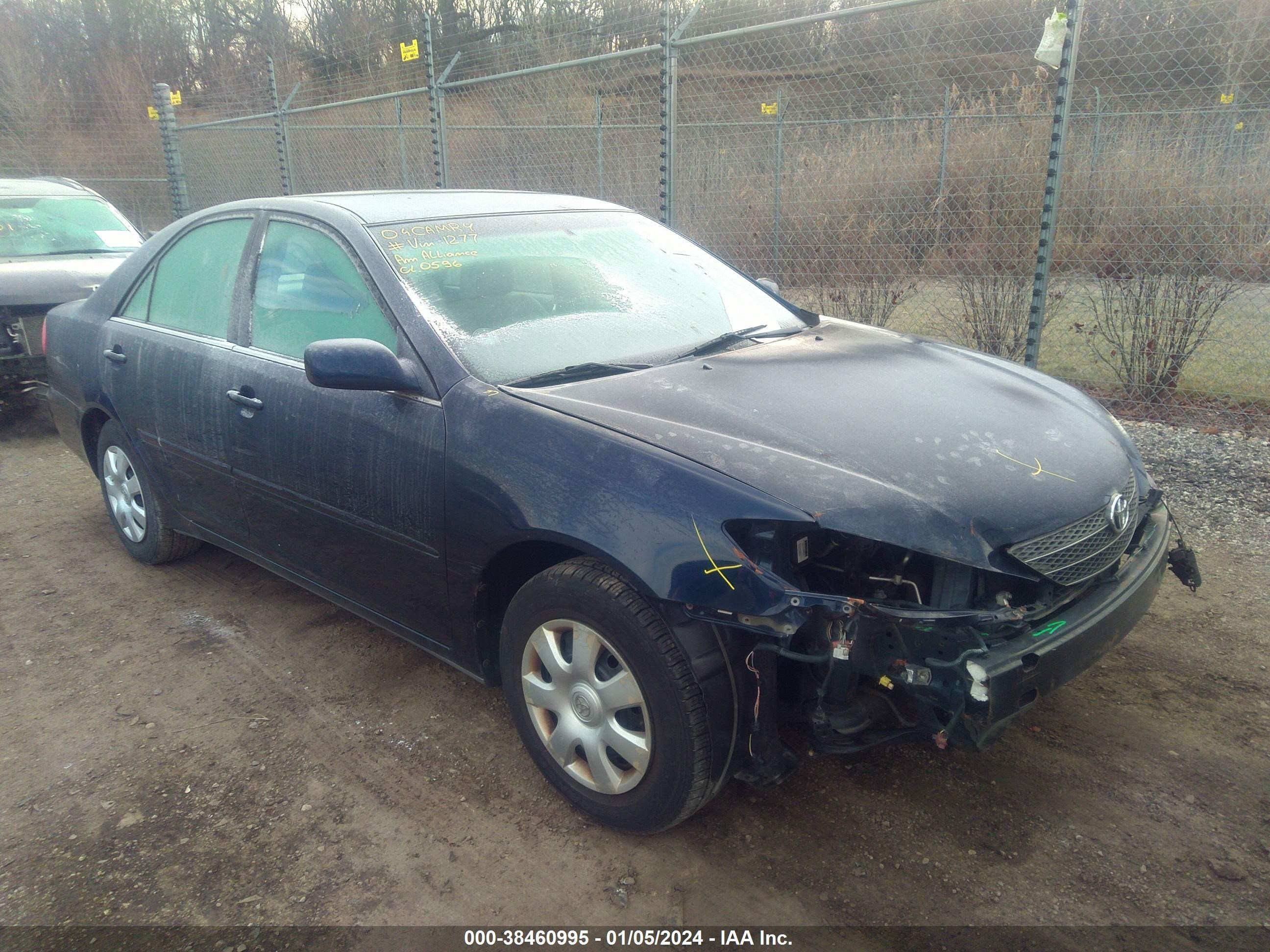 toyota camry 2004 4t1be32k34u351277