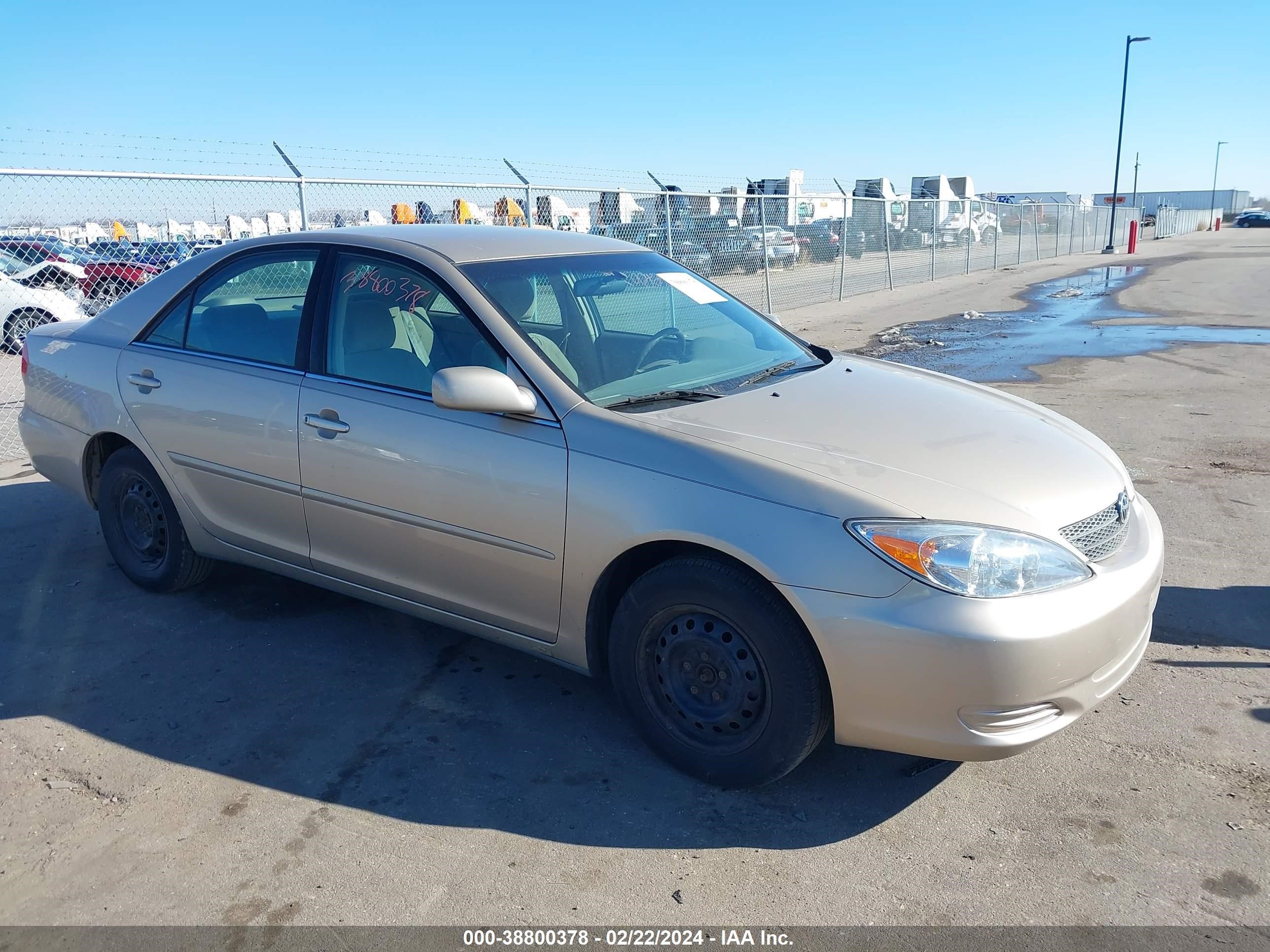 toyota camry 2002 4t1be32k42u522602