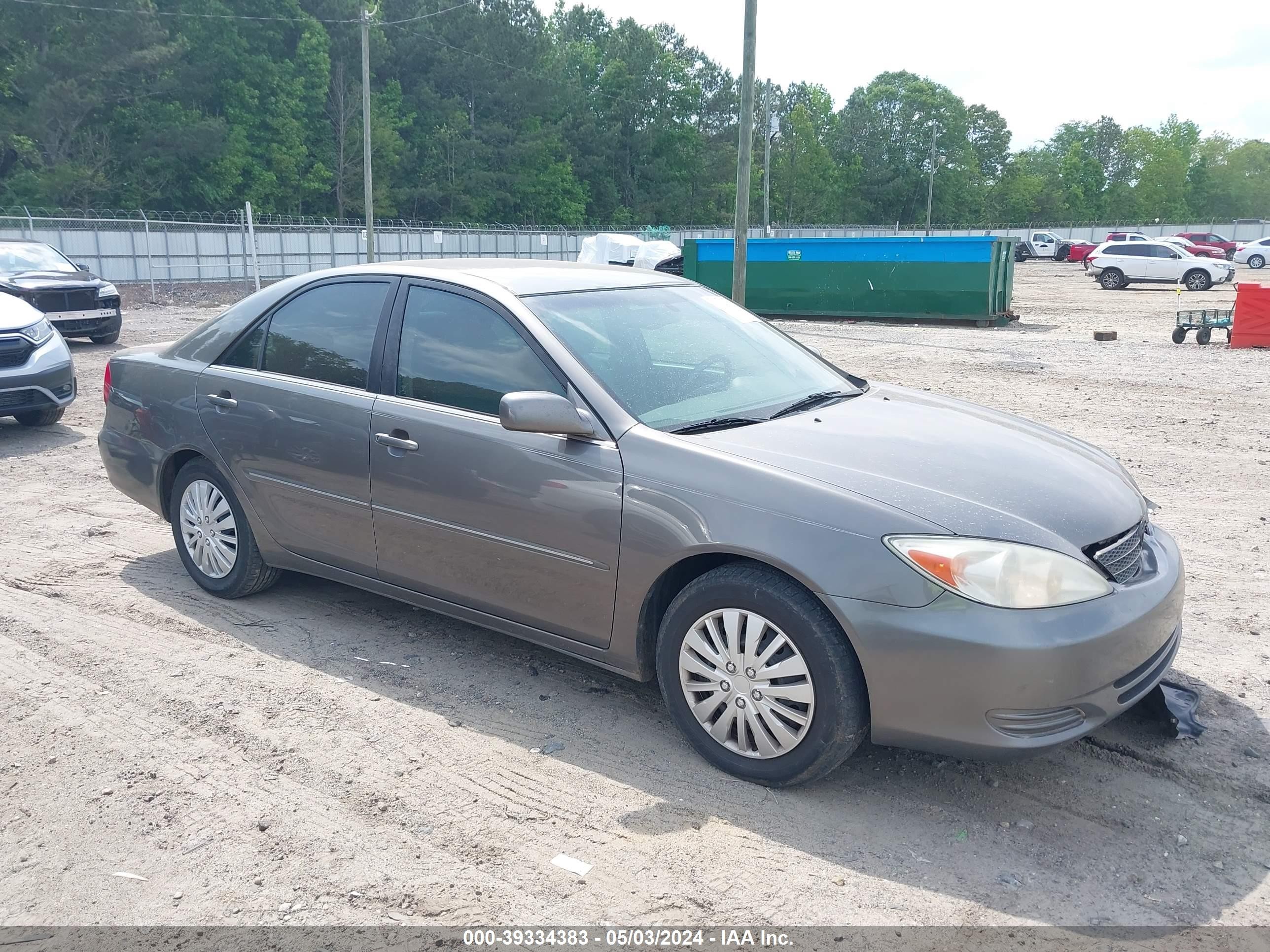 toyota camry 2002 4t1be32k42u543711