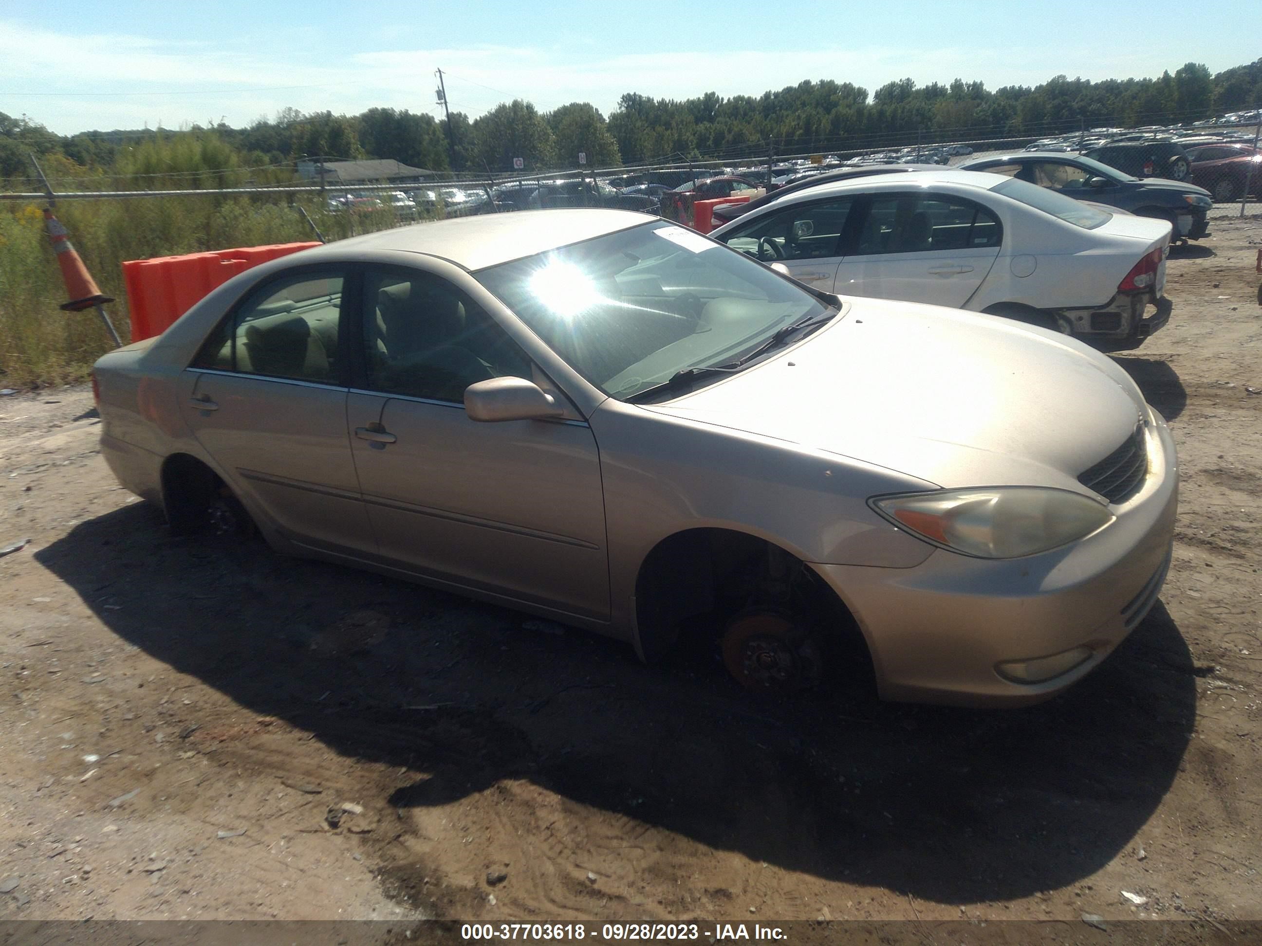 toyota camry 2003 4t1be32k43u158490