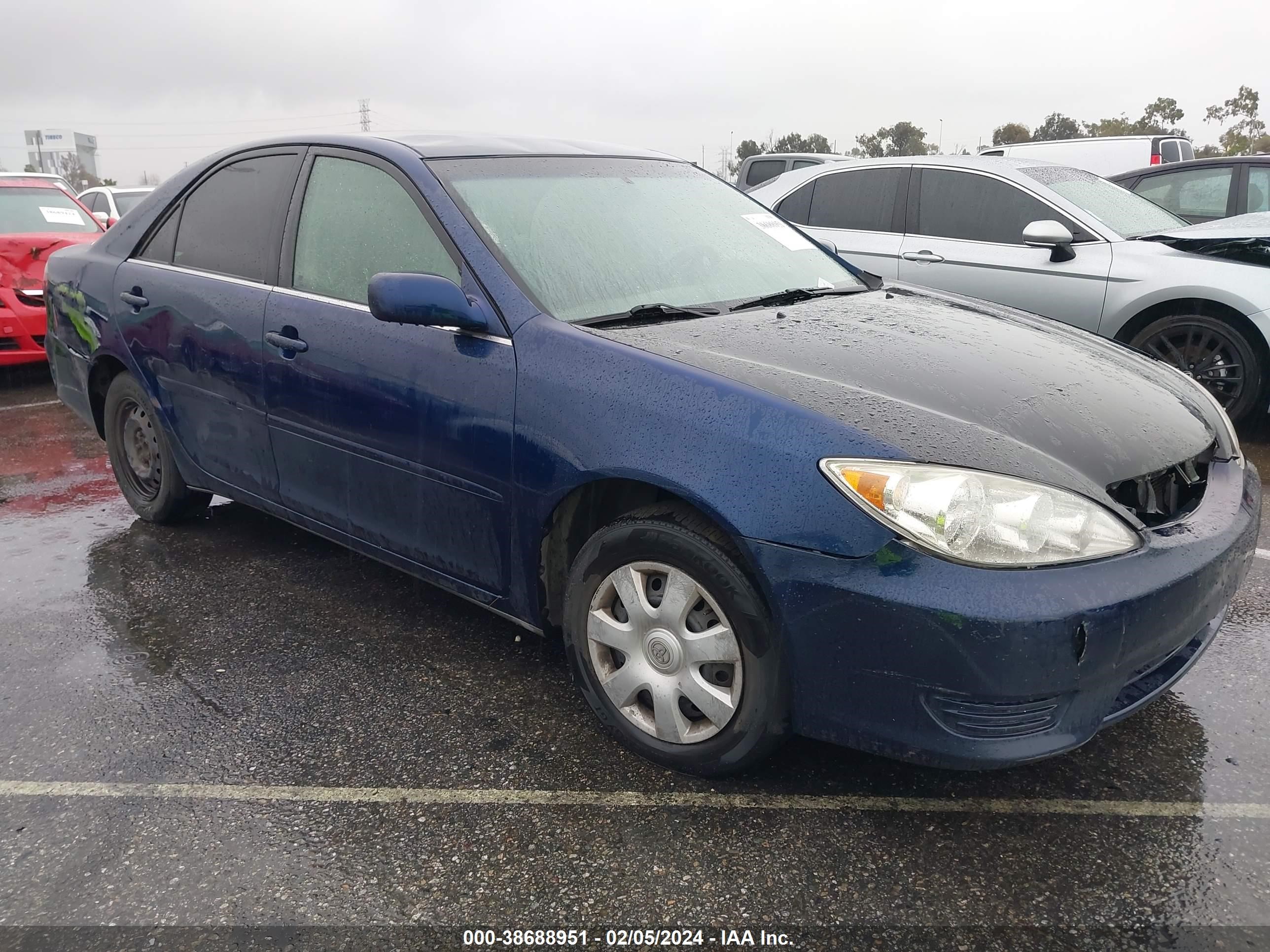 toyota camry 2005 4t1be32k45u051197