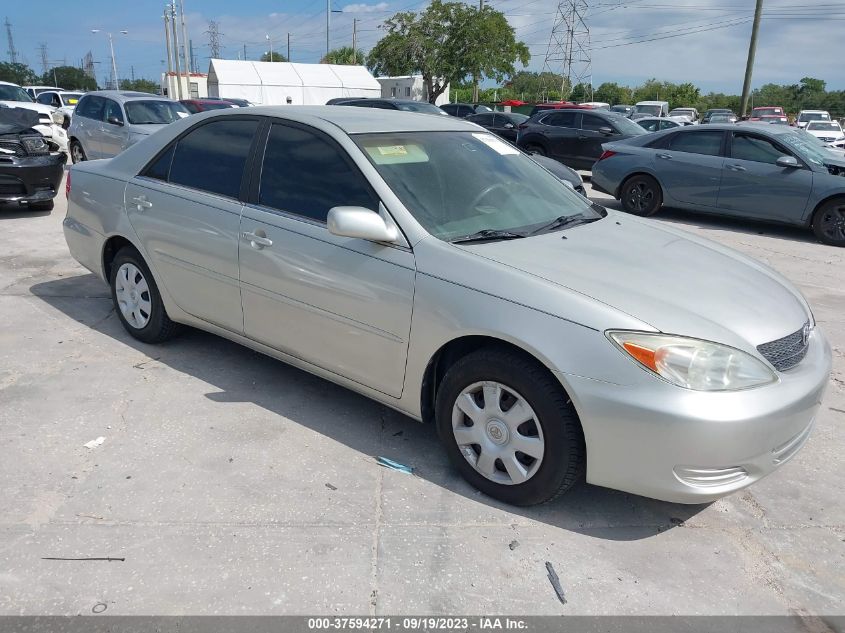 toyota camry 2002 4t1be32k52u635197