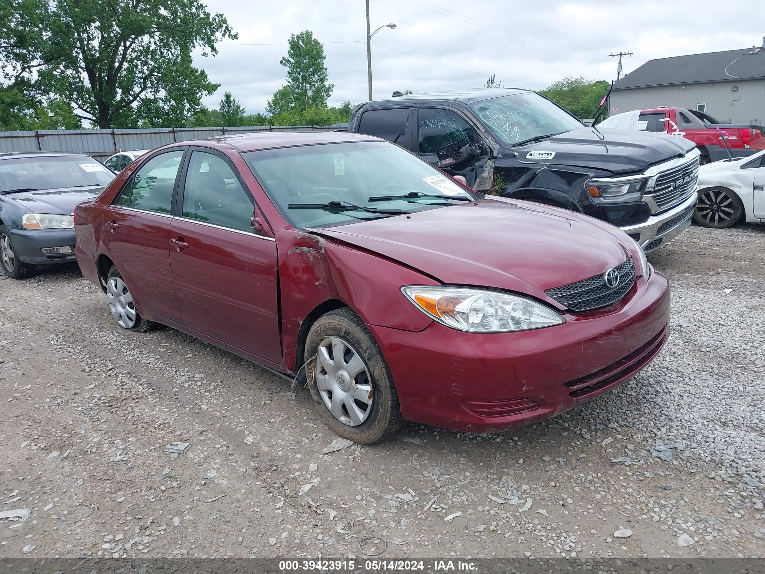 toyota camry 2004 4t1be32k54u264948