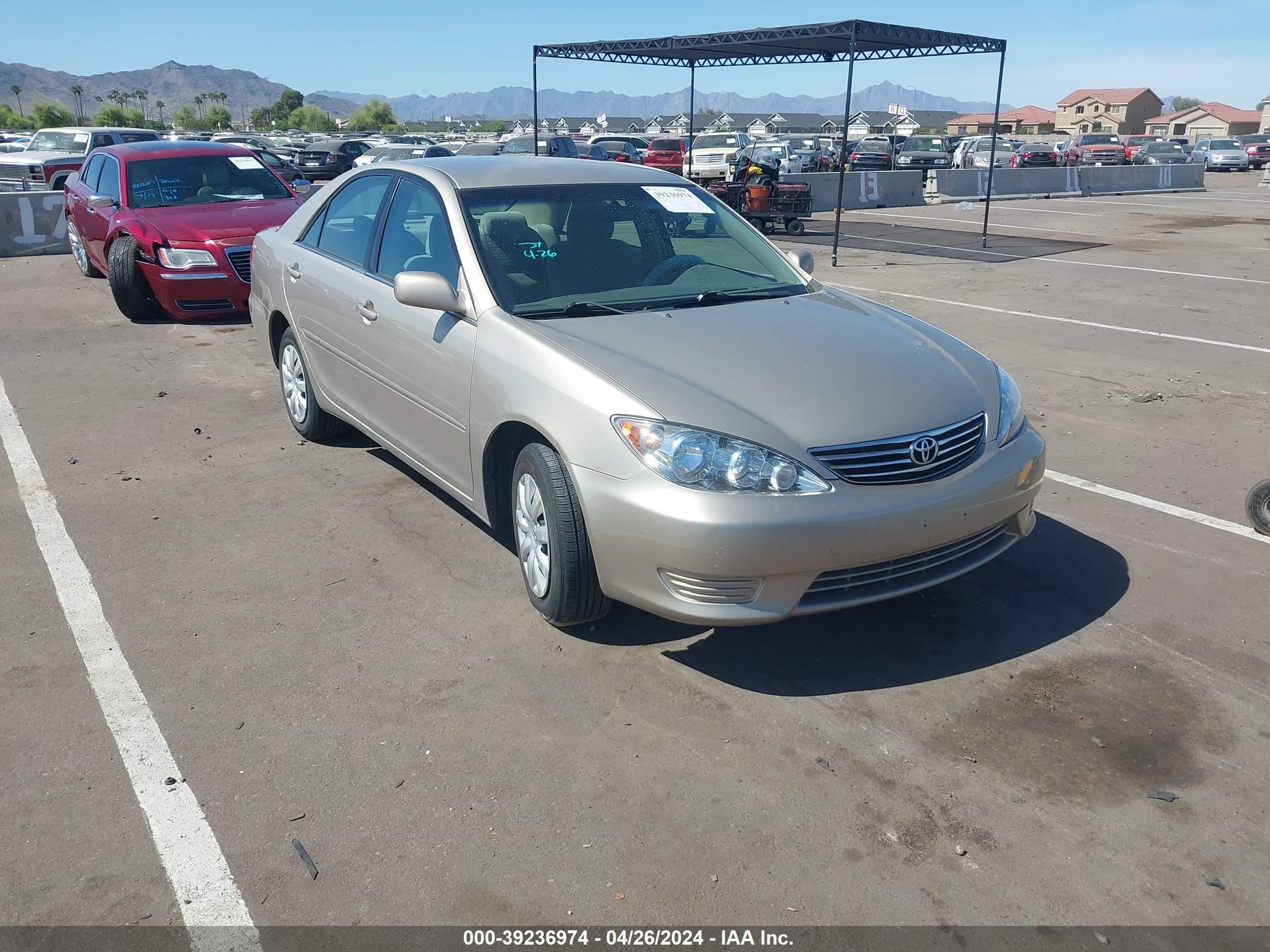 toyota camry 2005 4t1be32k55u430399