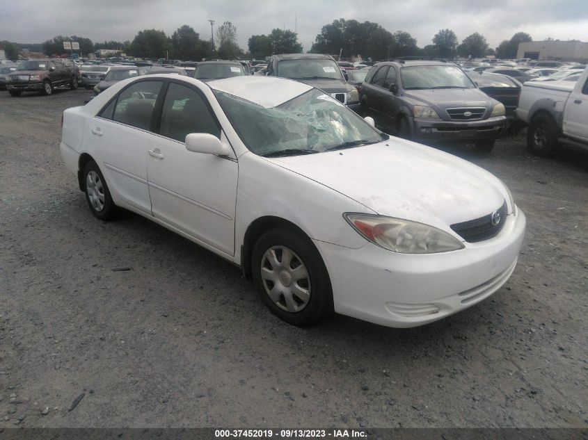 toyota camry 2002 4t1be32k62u091034