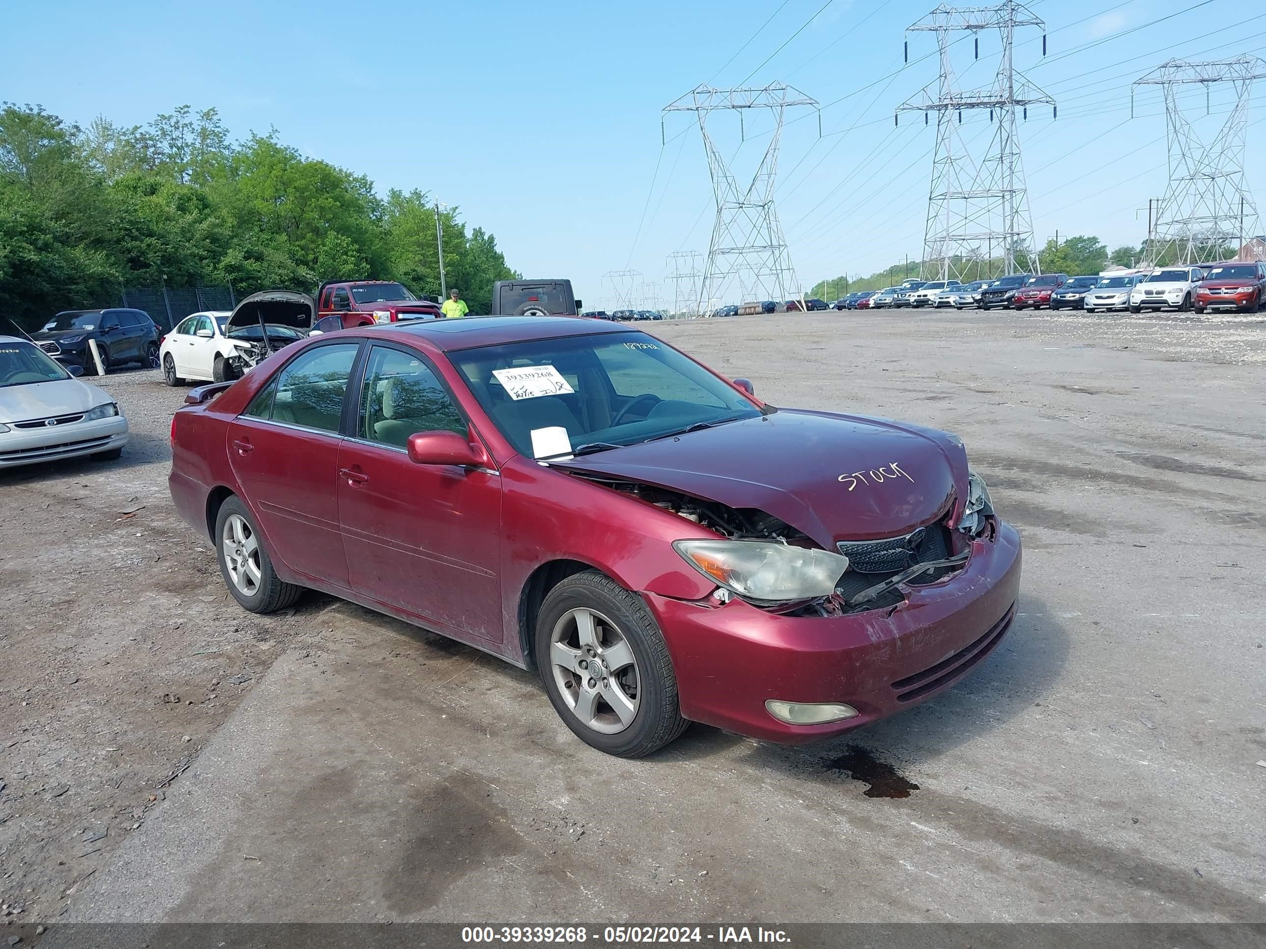 toyota camry 2003 4t1be32k63u189272