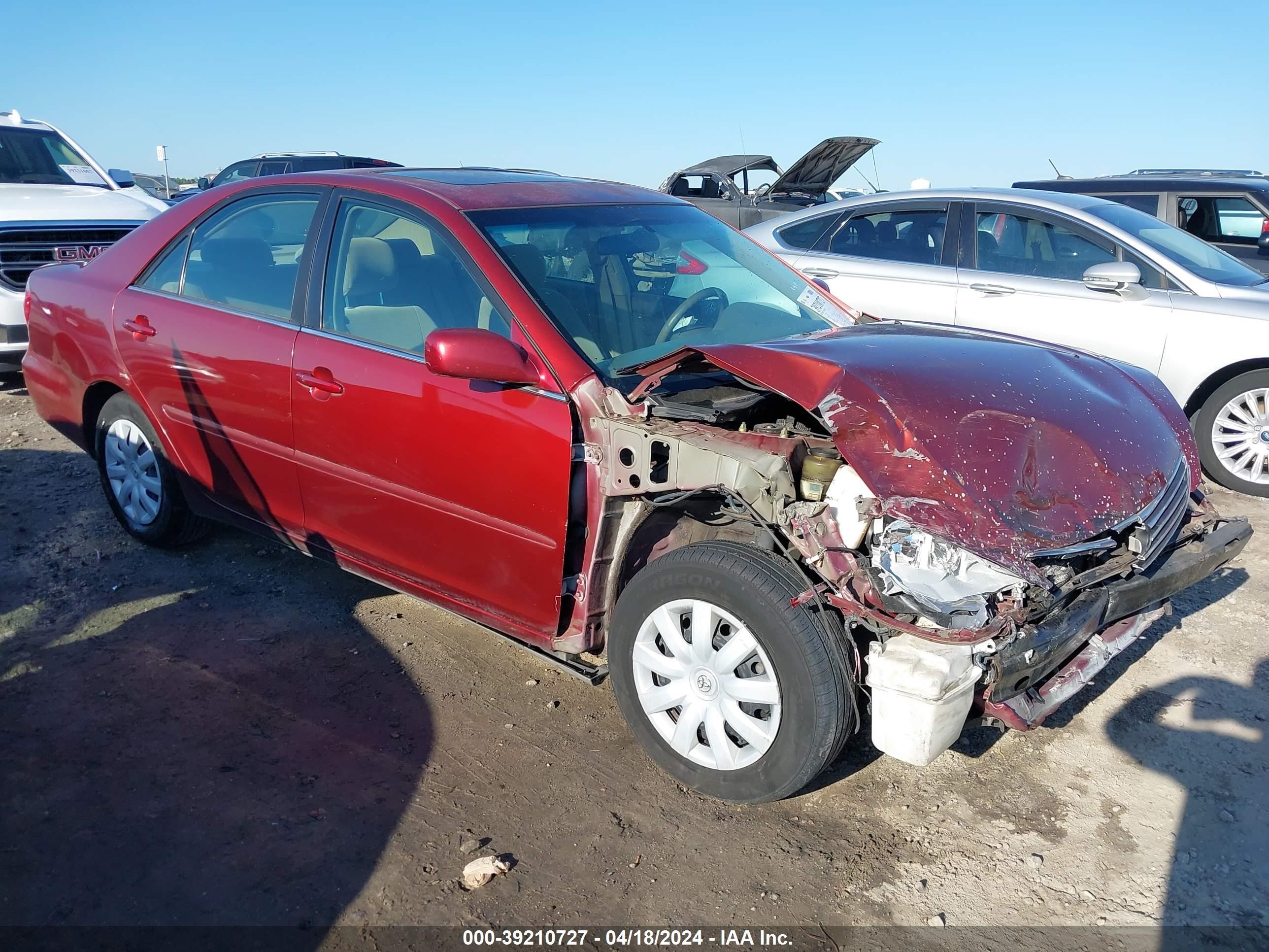 toyota camry 2005 4t1be32k65u078501