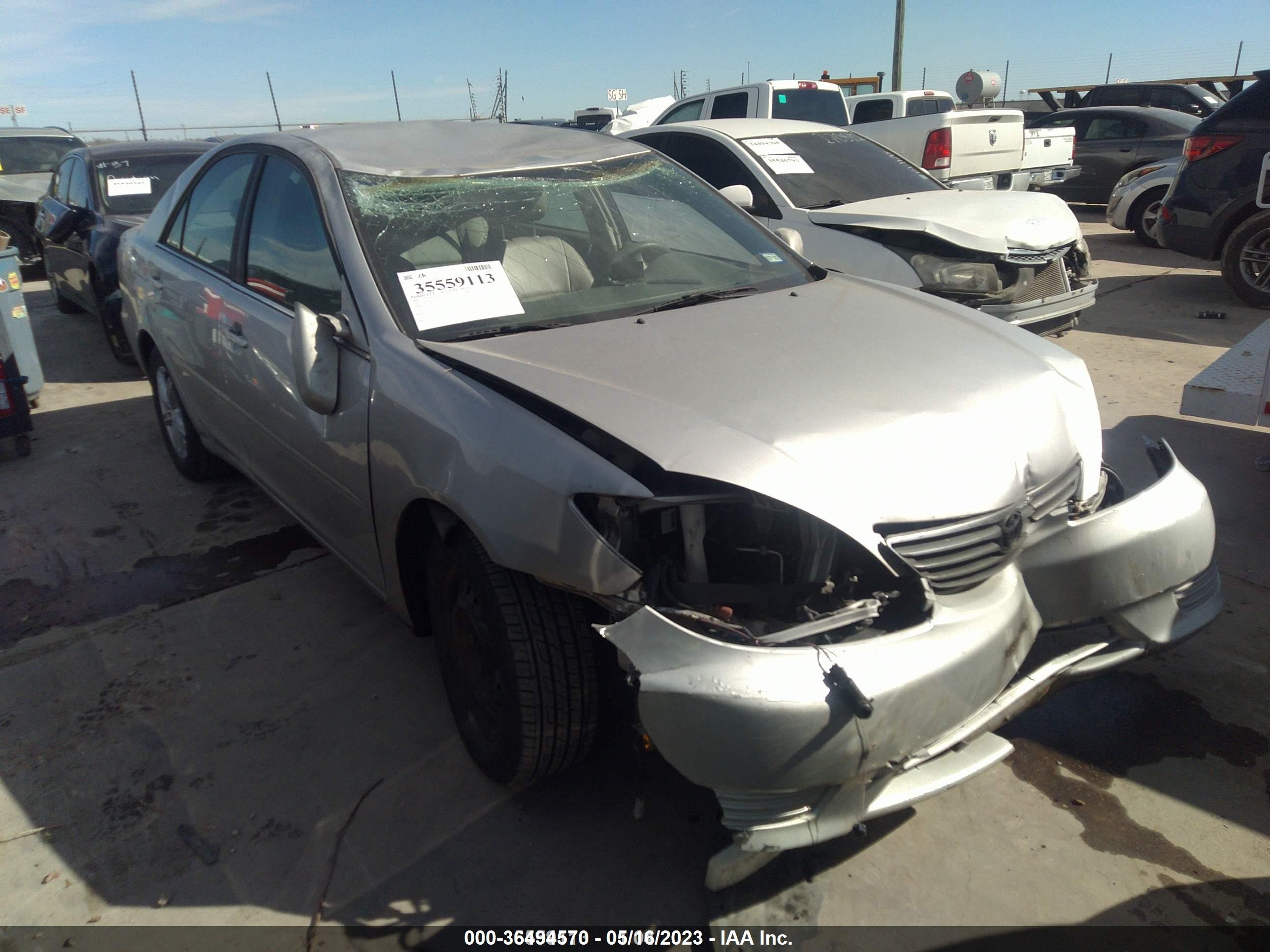 toyota camry 2005 4t1be32k65u516269