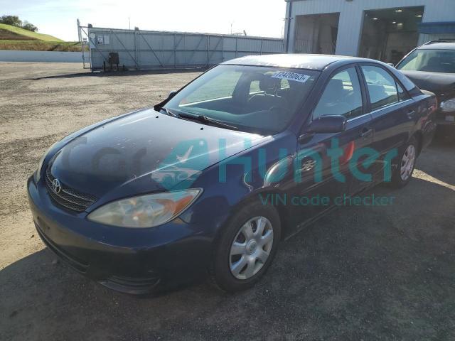 toyota camry le 2002 4t1be32k72u566562