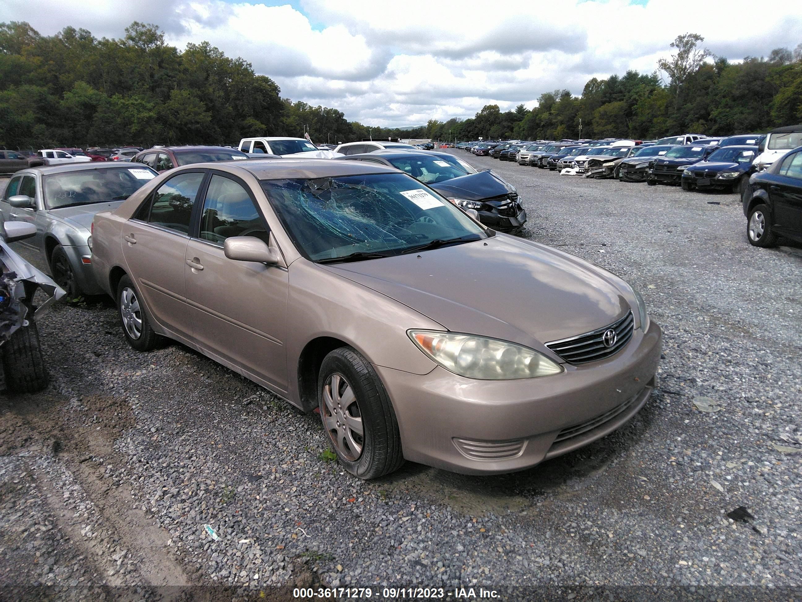 toyota camry 2005 4t1be32k75u502929