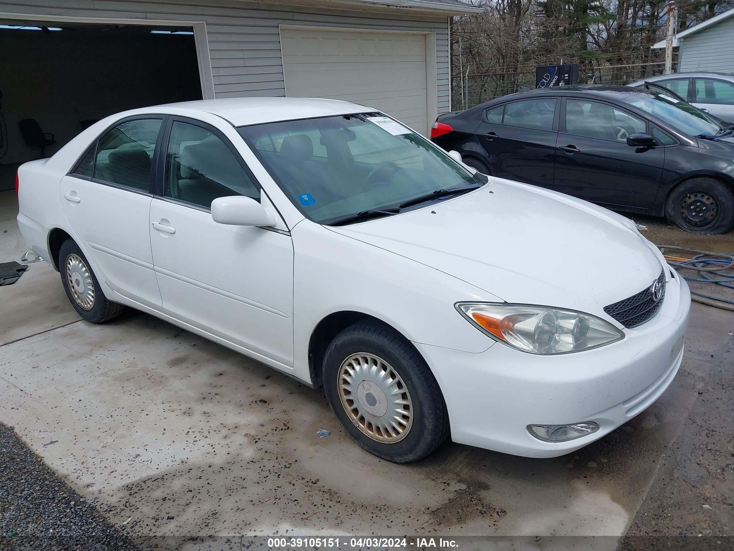 toyota camry 2002 4t1be32k82u108769