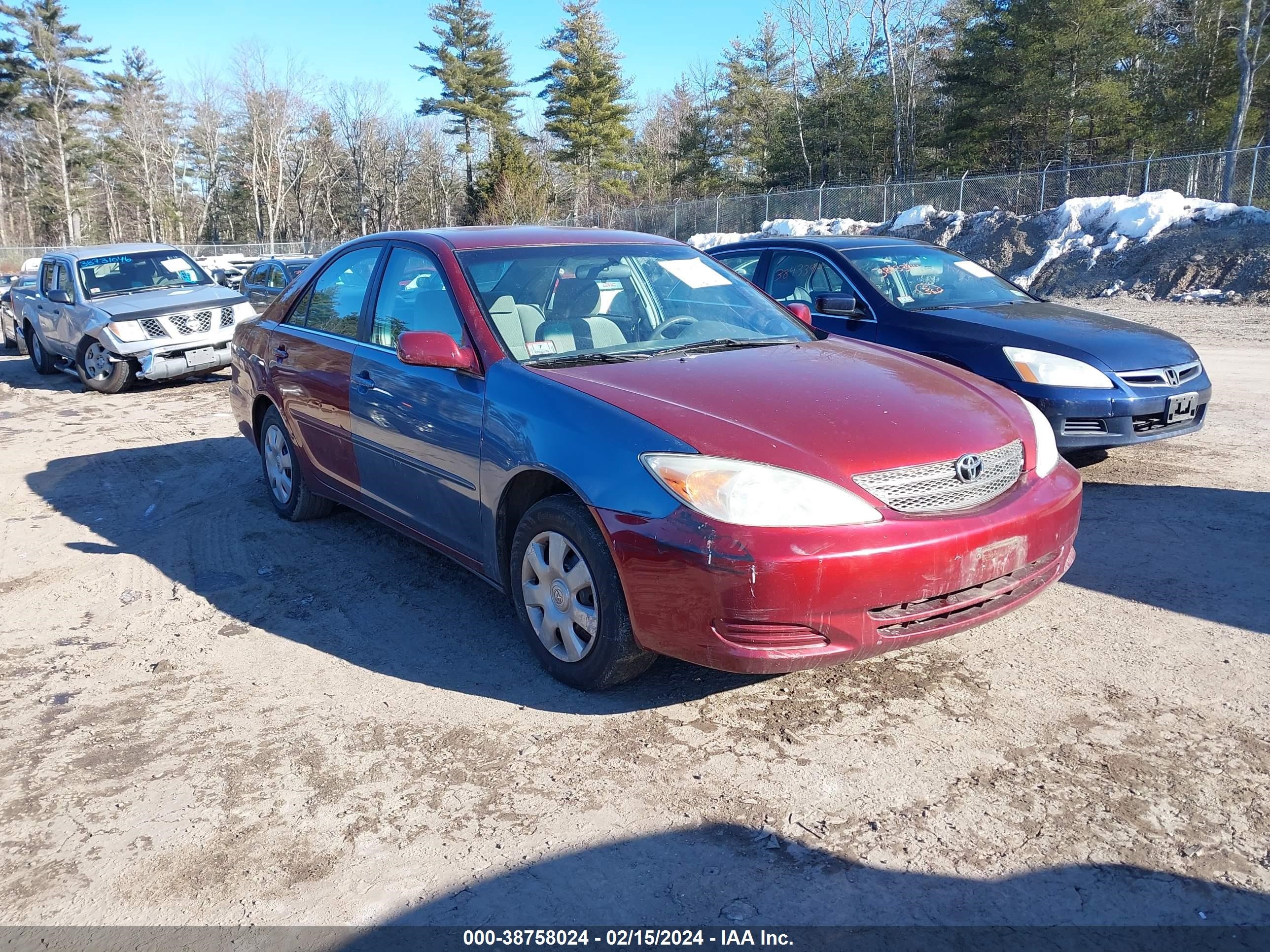 toyota camry 2002 4t1be32kx2u107462