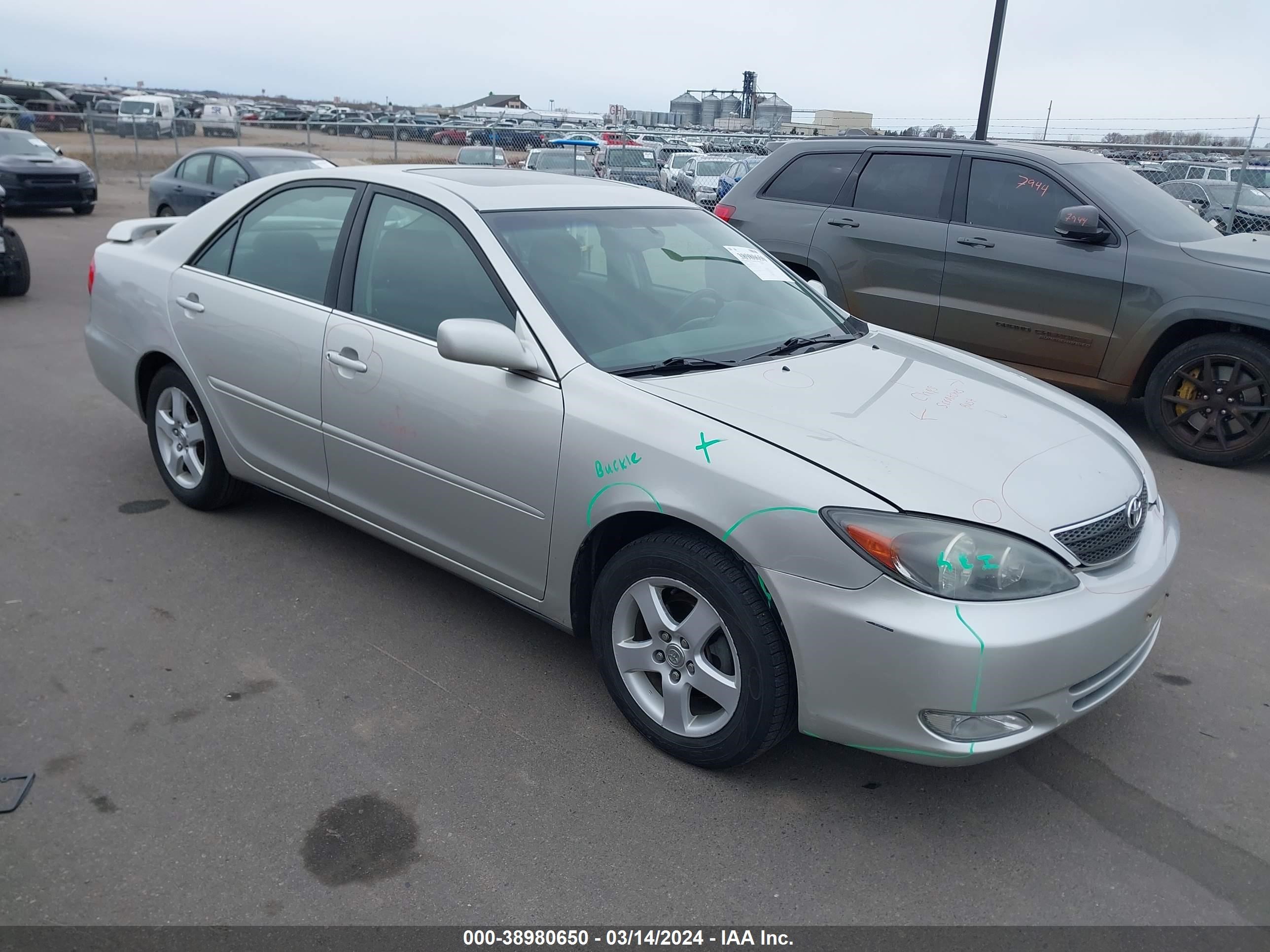 toyota camry 2003 4t1be32kx3u743252