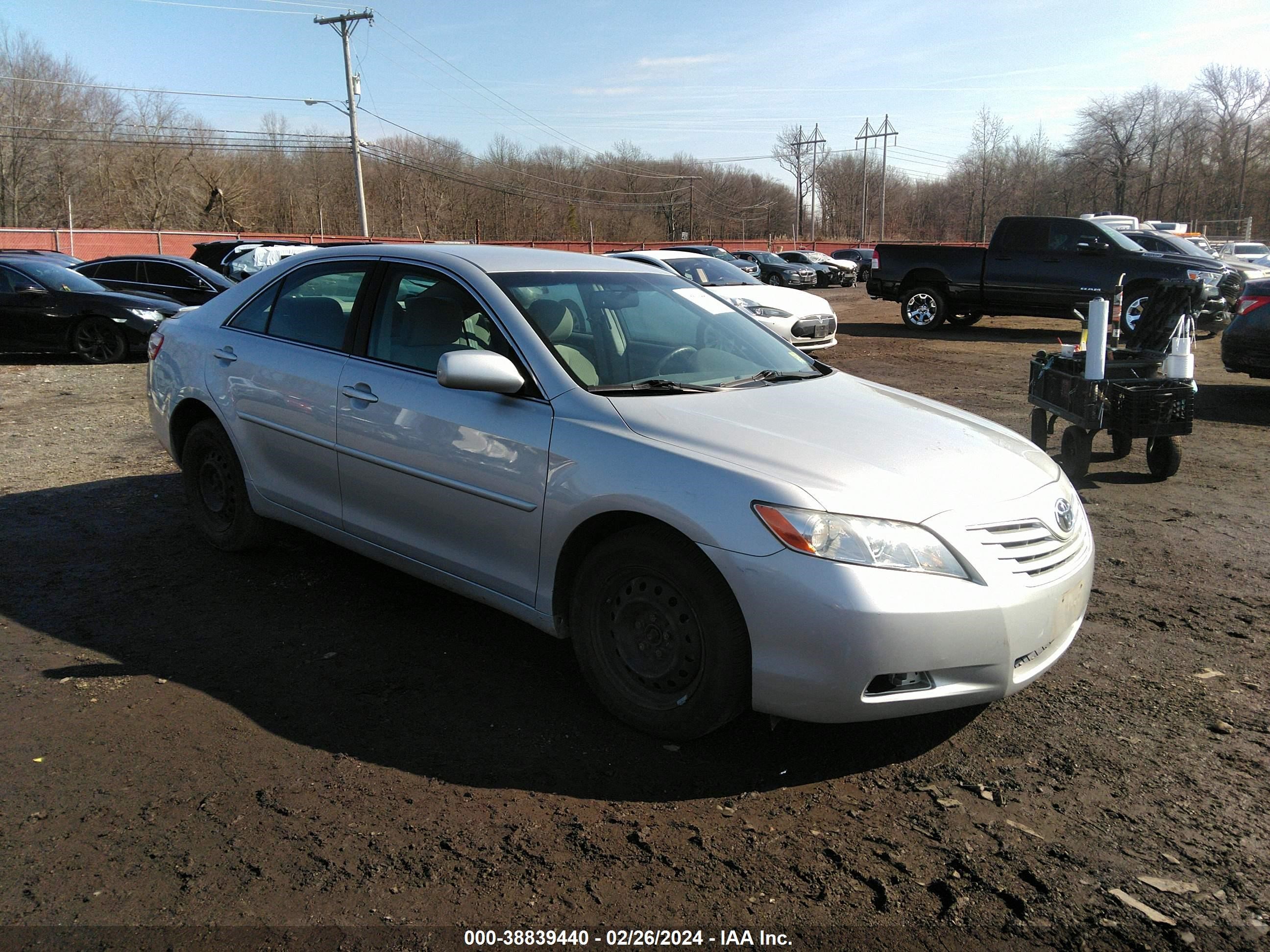 toyota camry 2007 4t1be46k07u624728