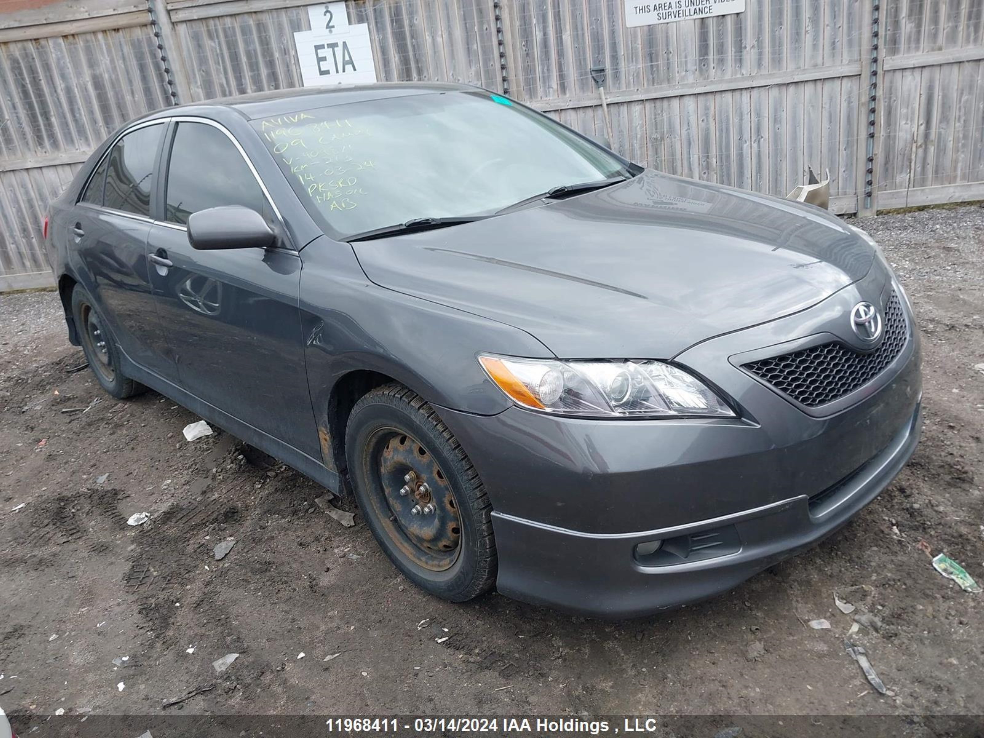 toyota camry 2009 4t1be46k29u909871