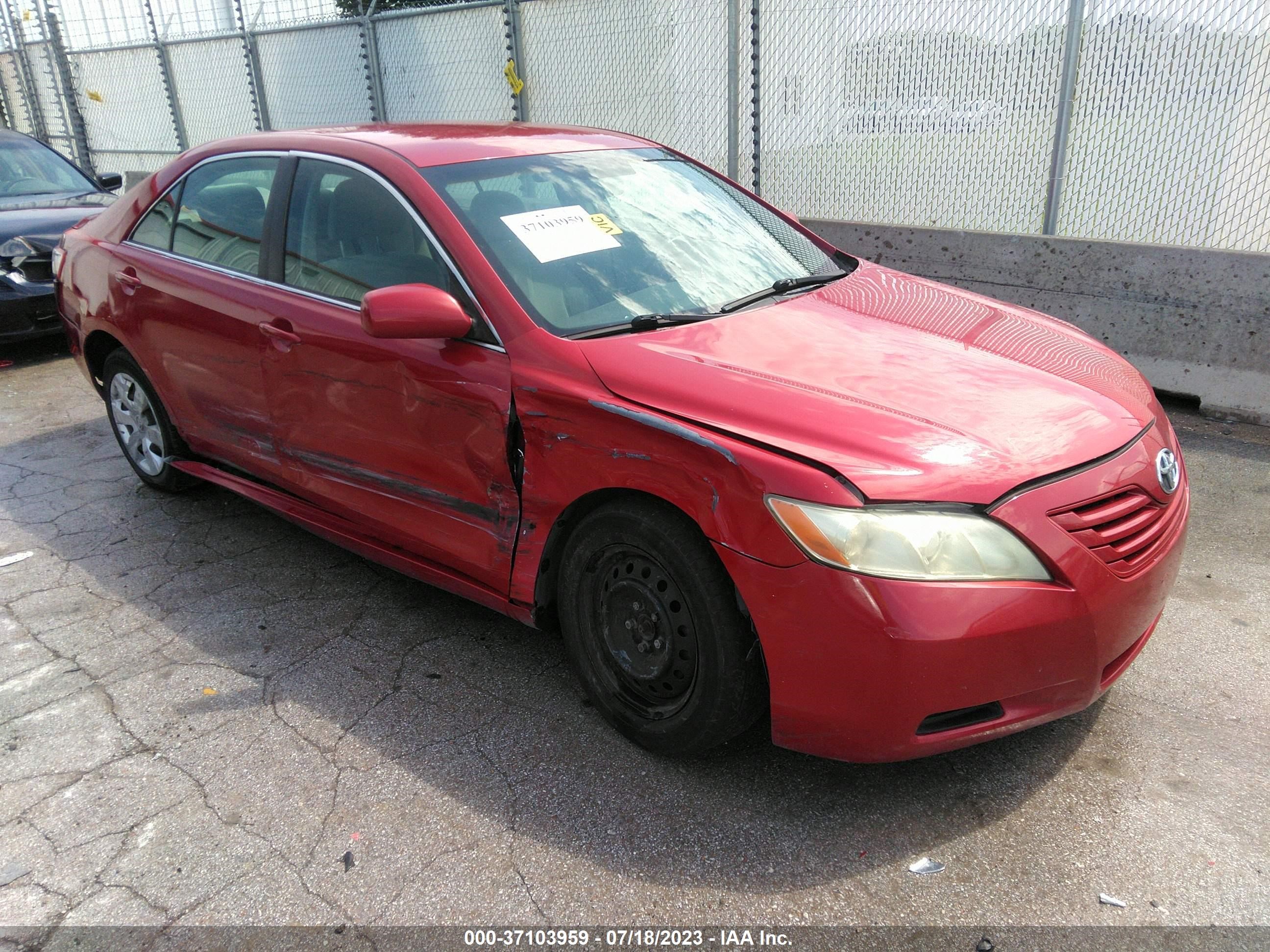 toyota camry 2007 4t1be46k37u116995