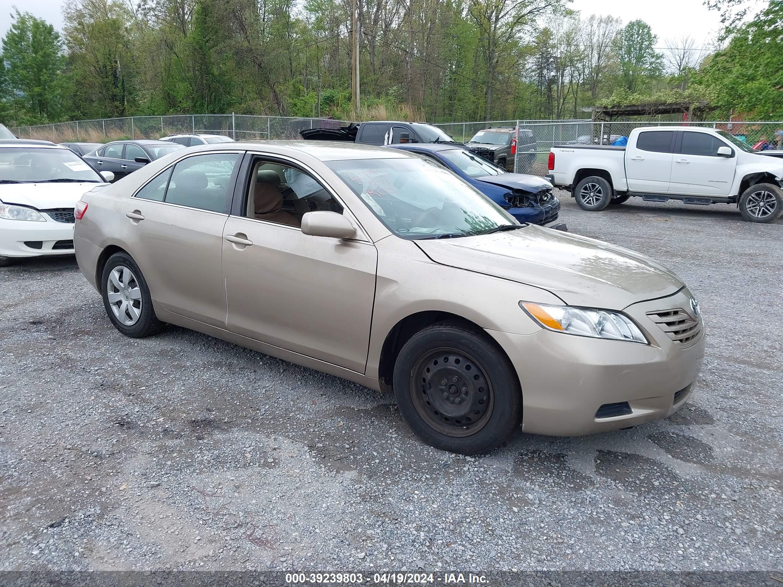 toyota camry 2007 4t1be46k37u654659