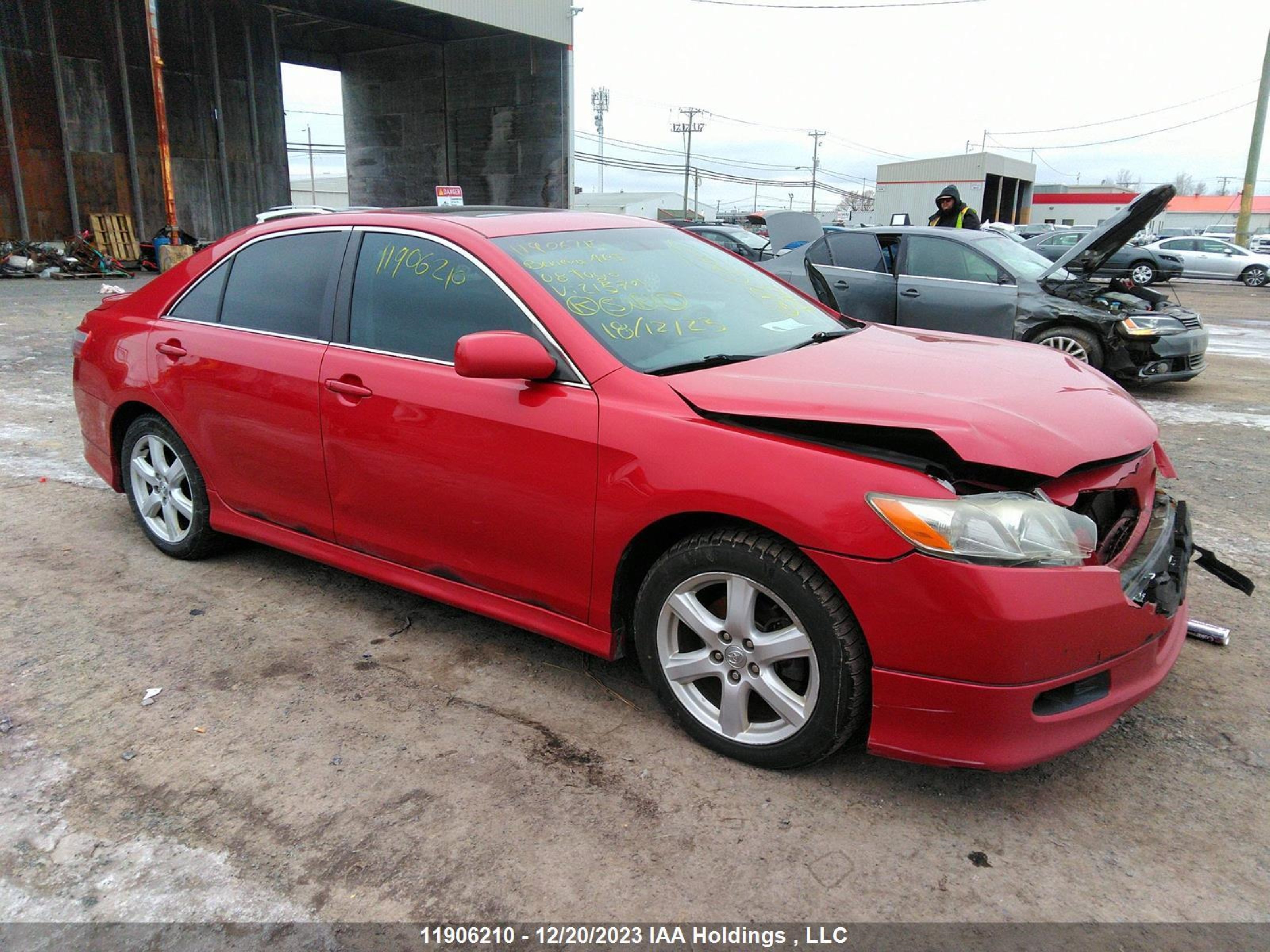 toyota camry 2008 4t1be46k48u215701