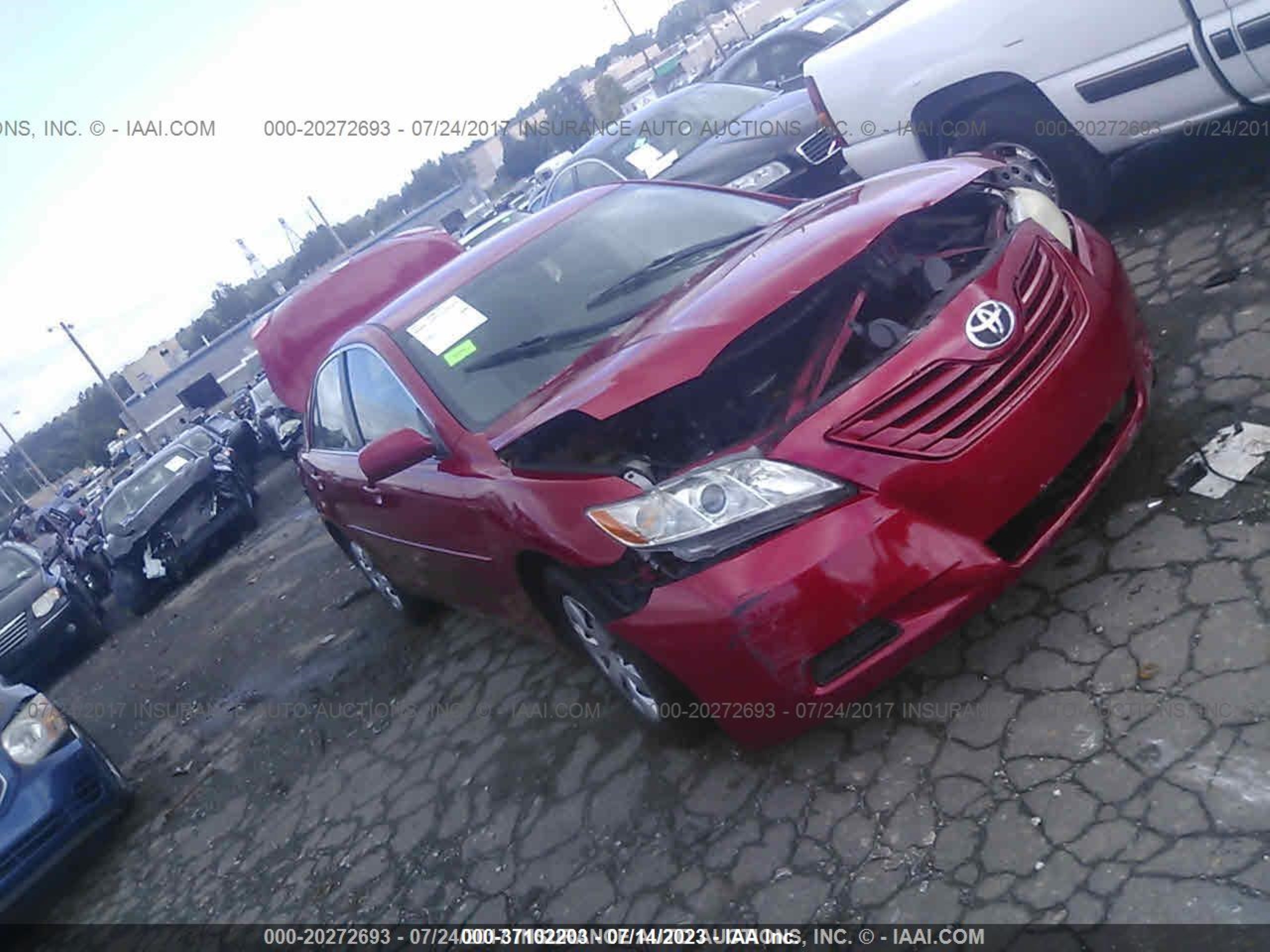 toyota camry 2007 4t1be46k67u125853