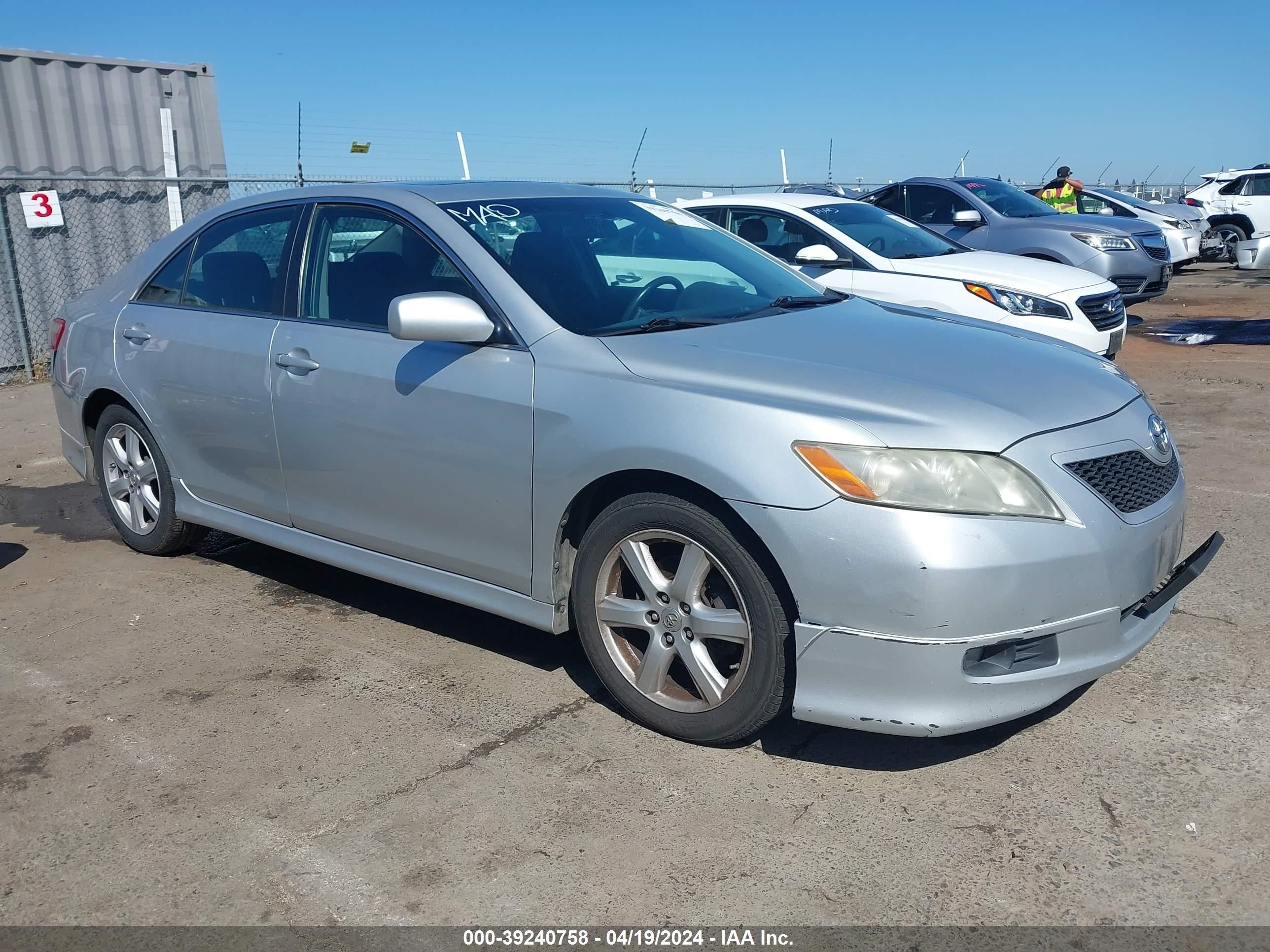 toyota camry 2007 4t1be46k87u643446