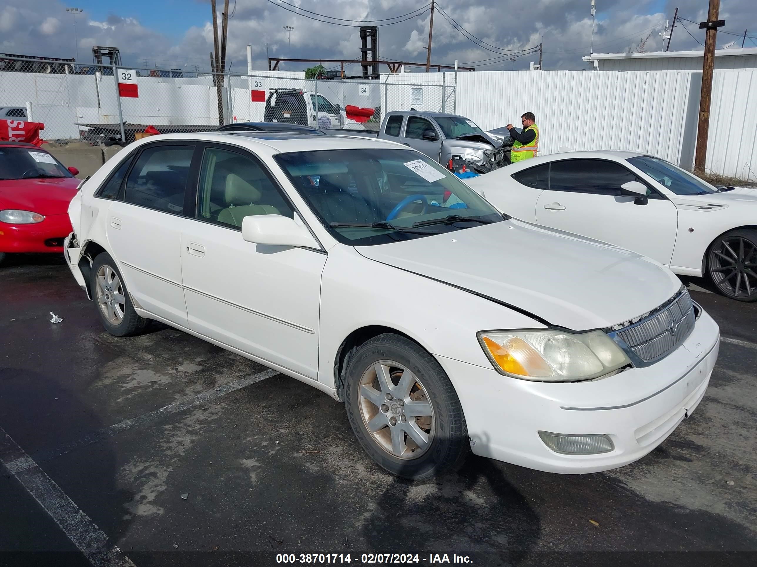 toyota avalon 2001 4t1bf28b01u169787