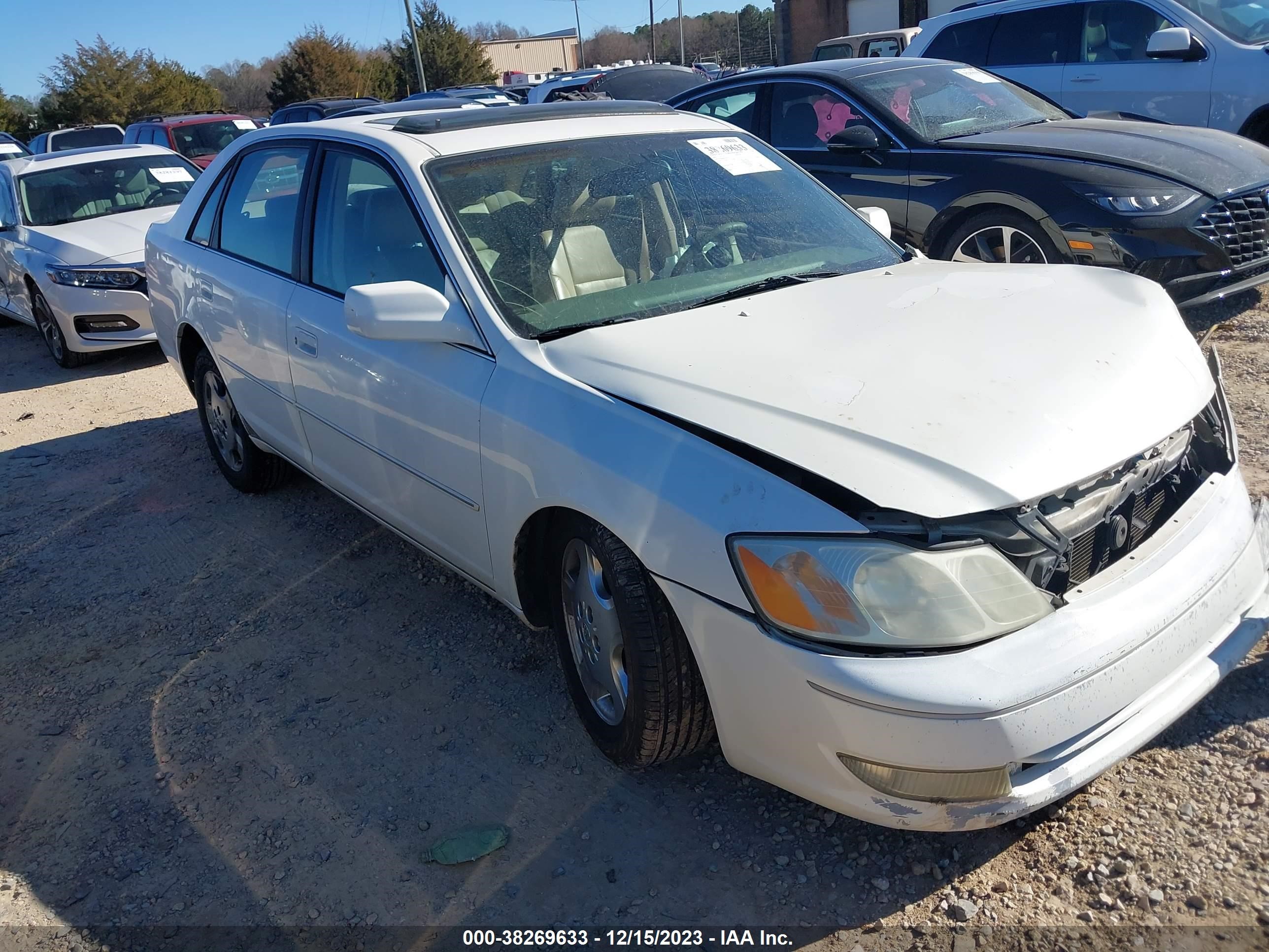 toyota avalon 2003 4t1bf28b03u305547